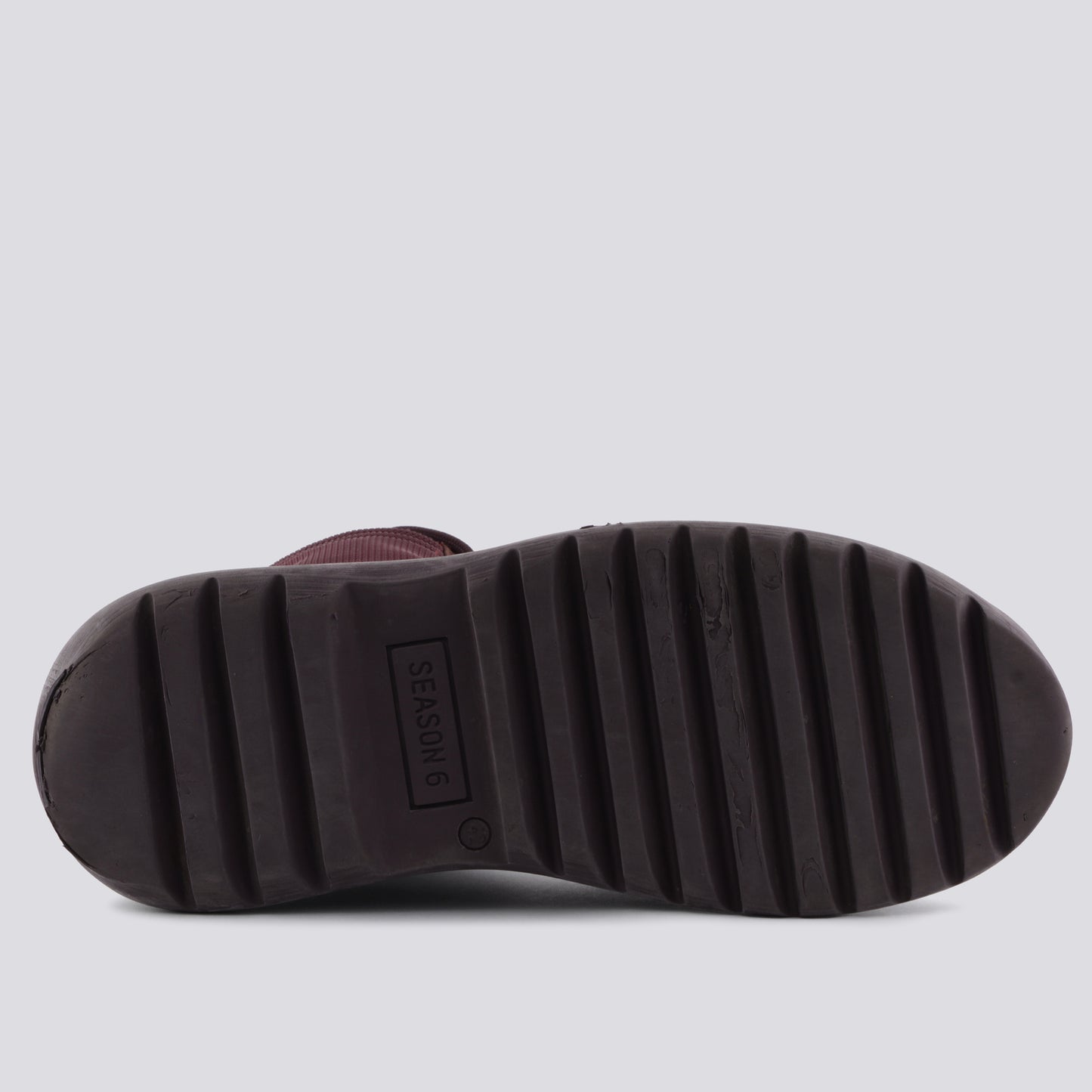 YEEZY Season 6 (2018) - Thick Suede and Nylon Military Boot (Oxblood) - size 42