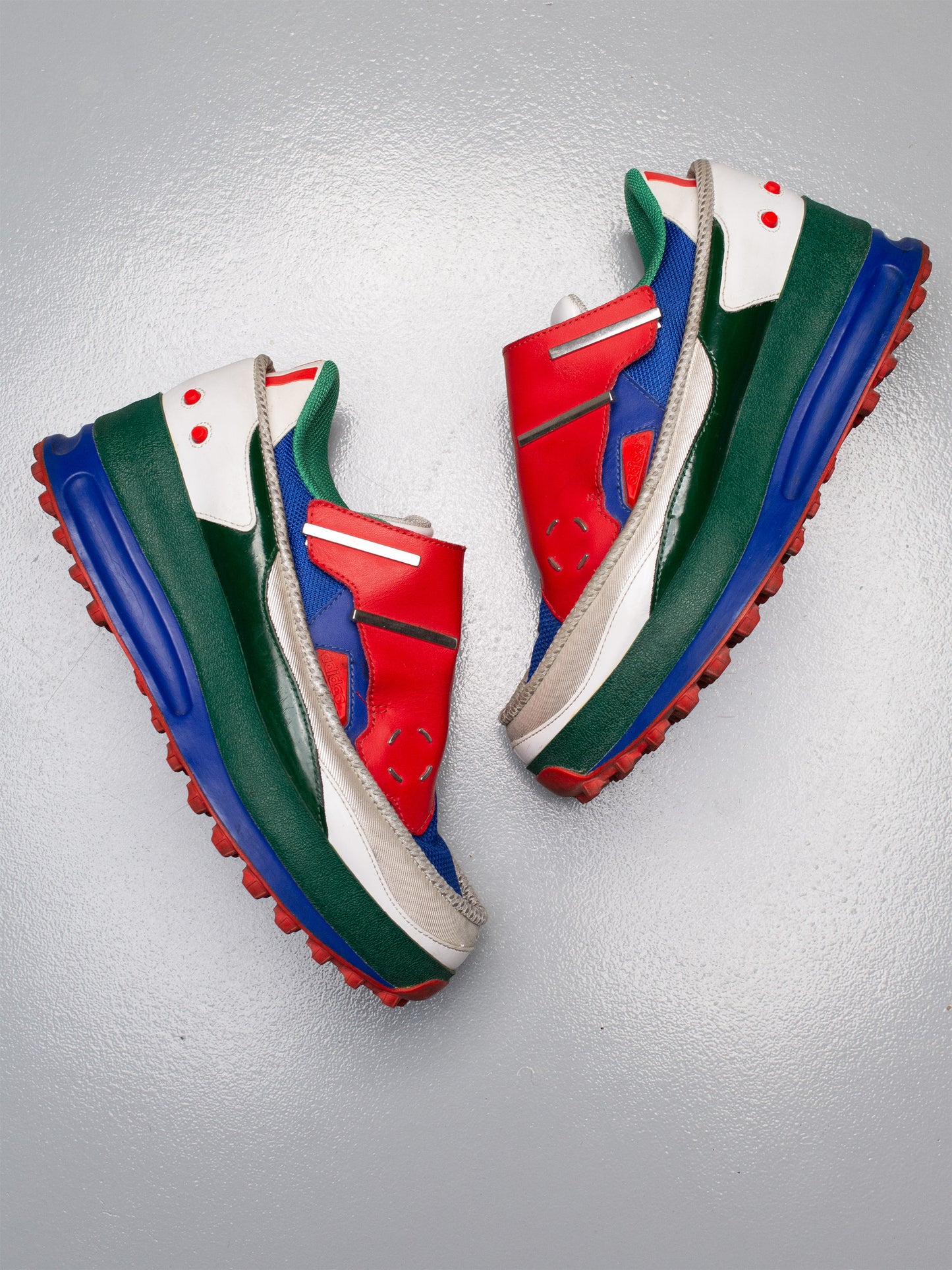 adidas X Raf Simons S/S 2014 Super Trekker (red/blue) - size 40 2/3