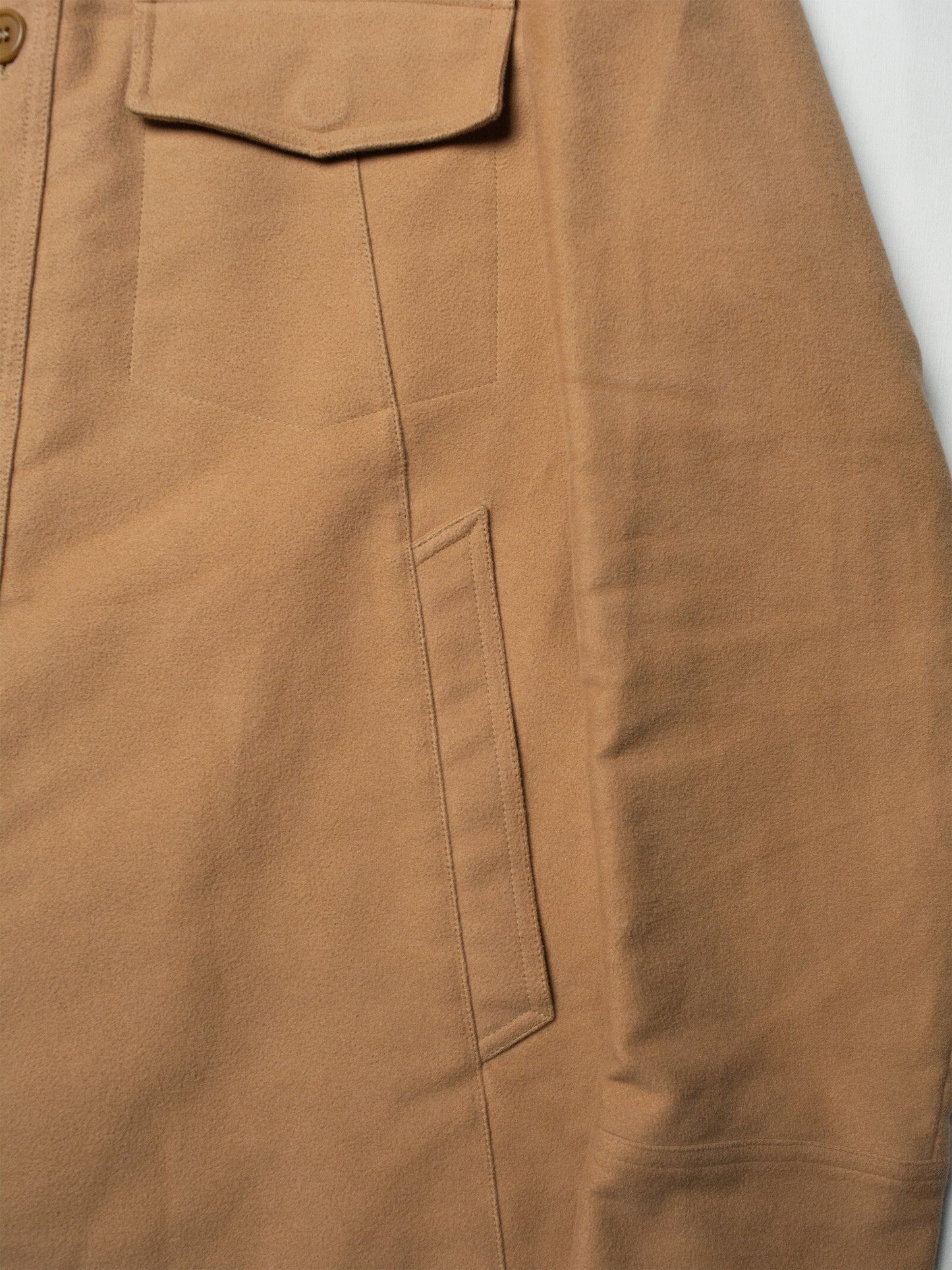 Helmut Lang - 1990s - moleskin cotton jacket (camel) - size 50