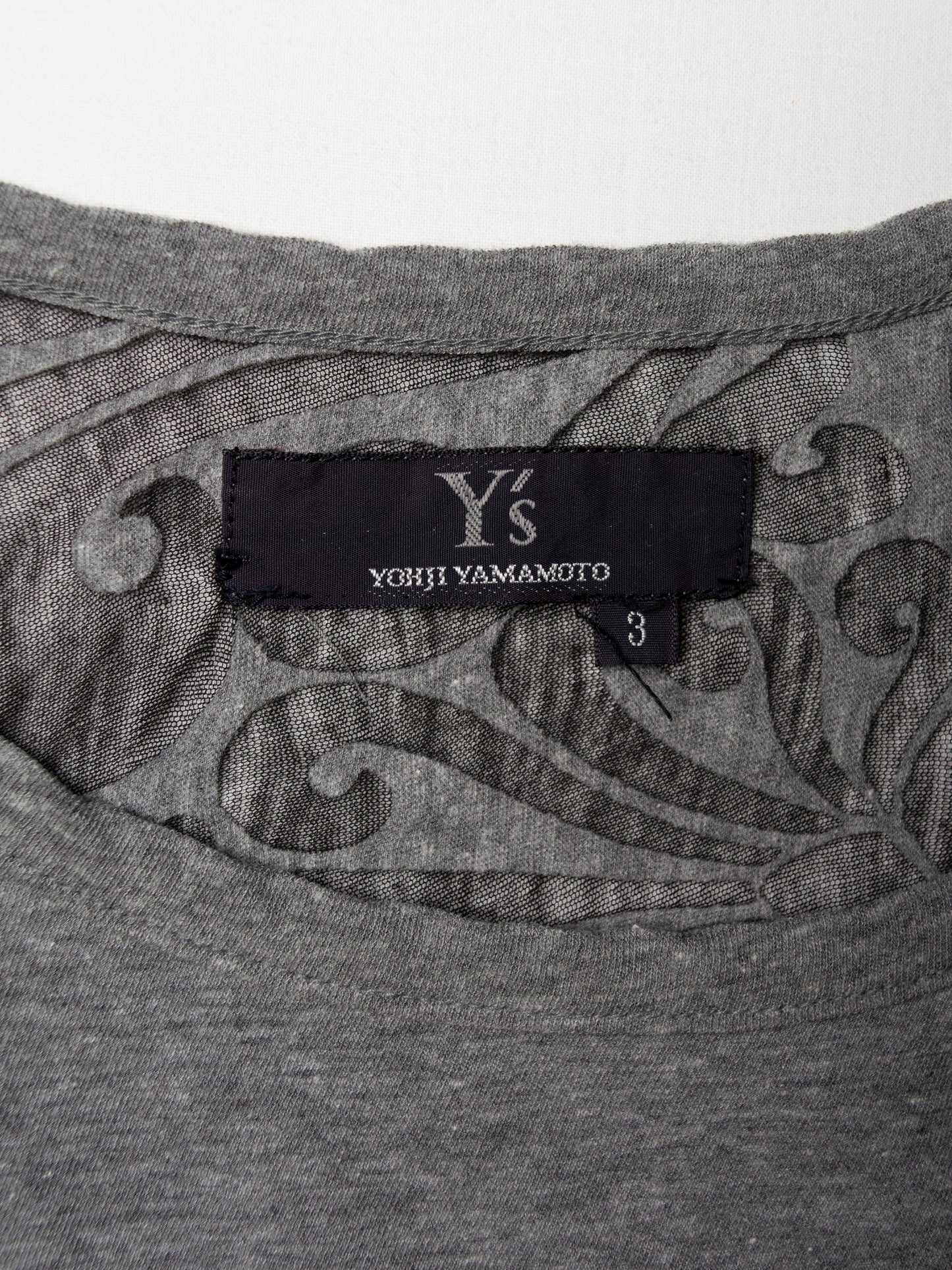 Y's by Yohji Yamamoto - 2000s - tank top with transparent decoration - women's size 3