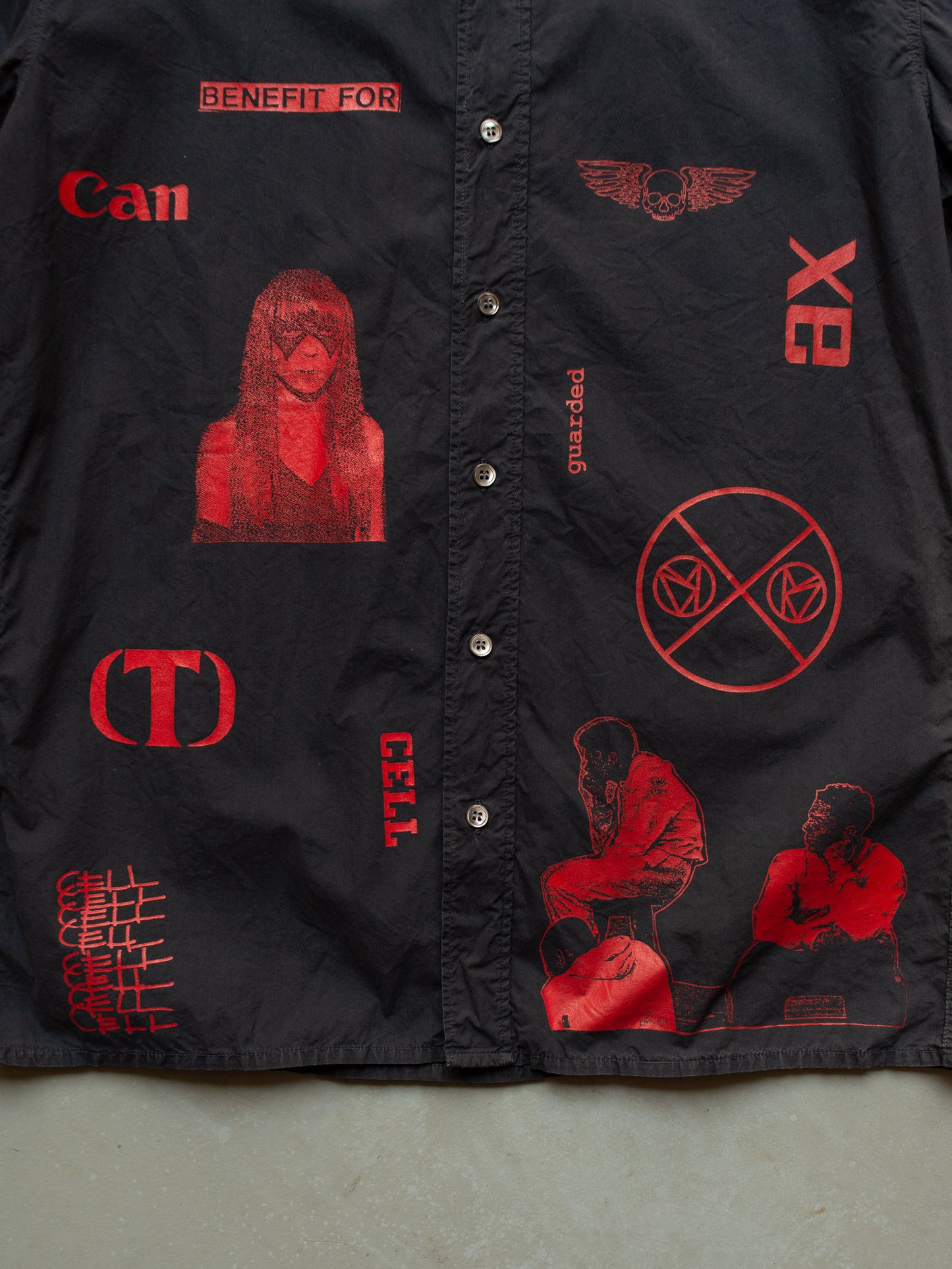 Raf Simons S/S 2003 "Consumed" Cell shirt - size 48