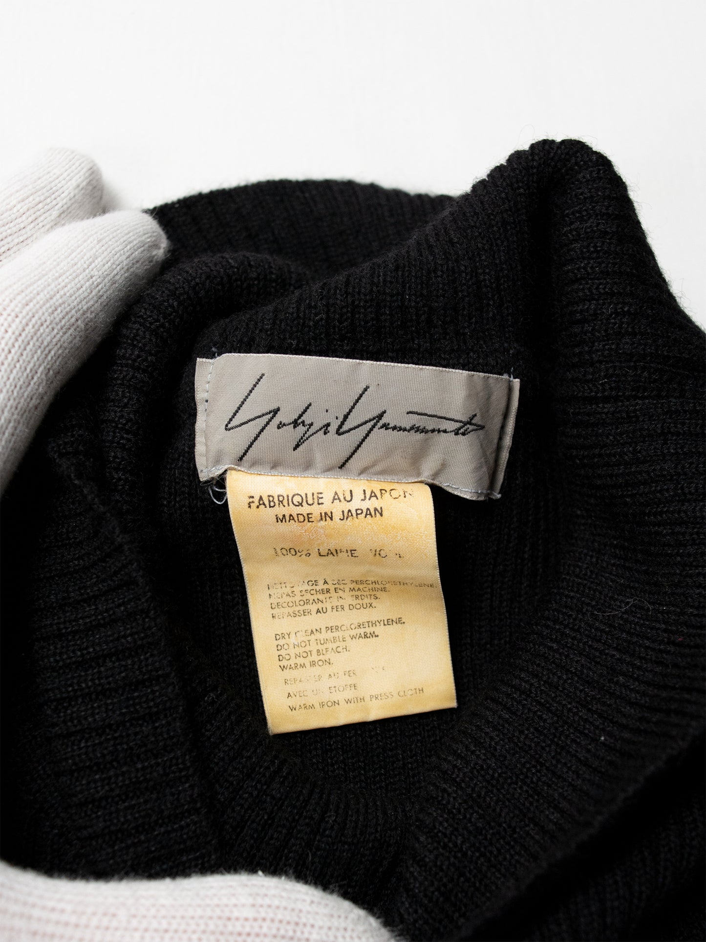 Yohji Yamamoto - A/W 1992 - wool turtleneck sweater