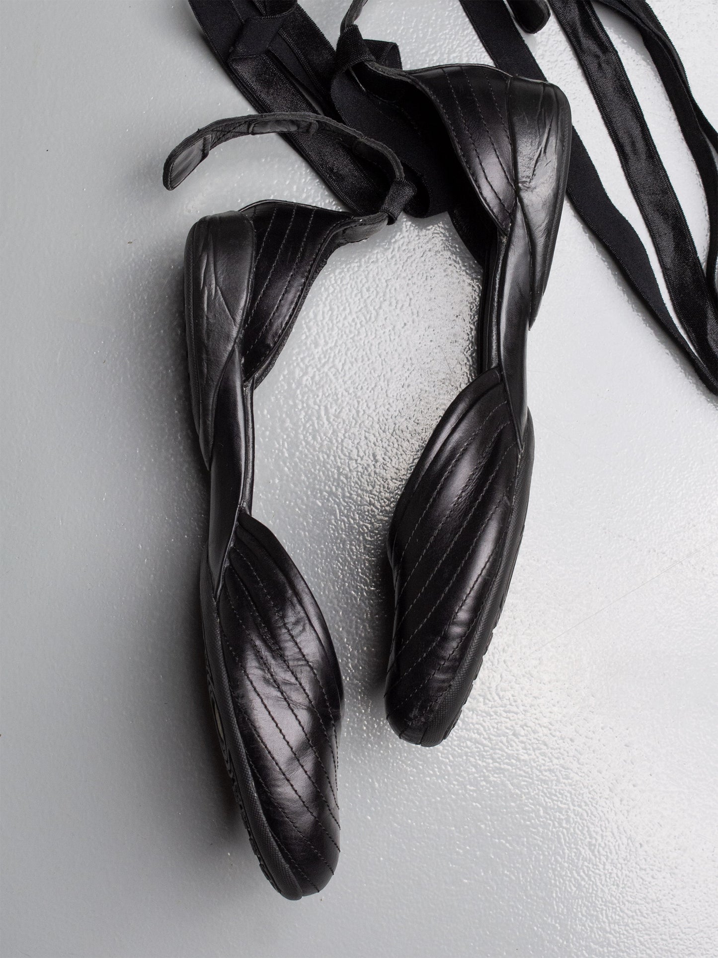 Y-3 S/S 2005 lace-up ballet flats - size 39 1/3