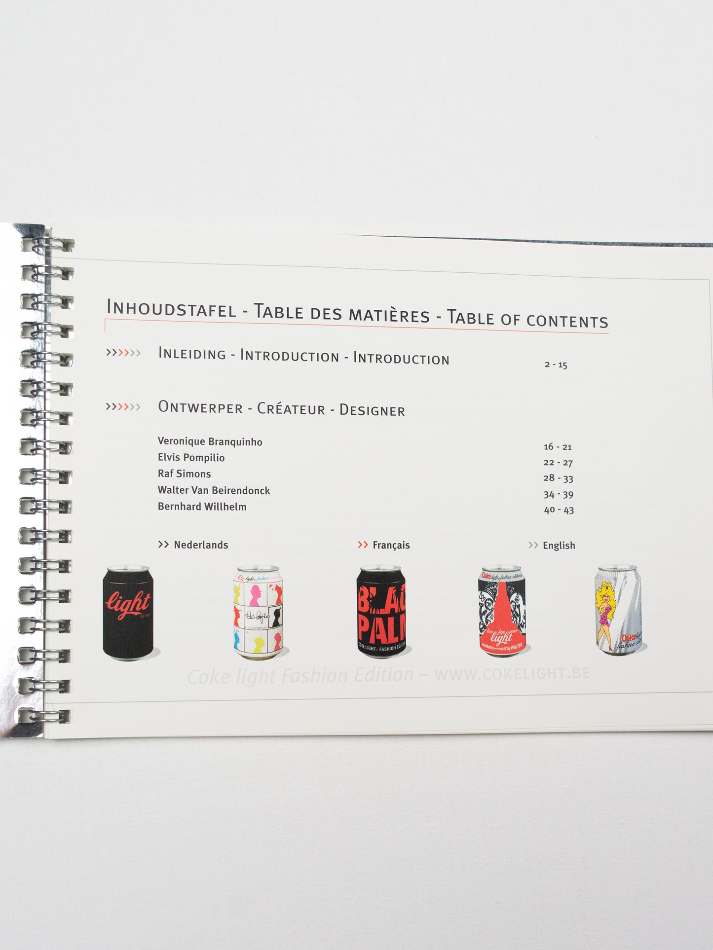 2003 Coke Light Fashion Edition booklet