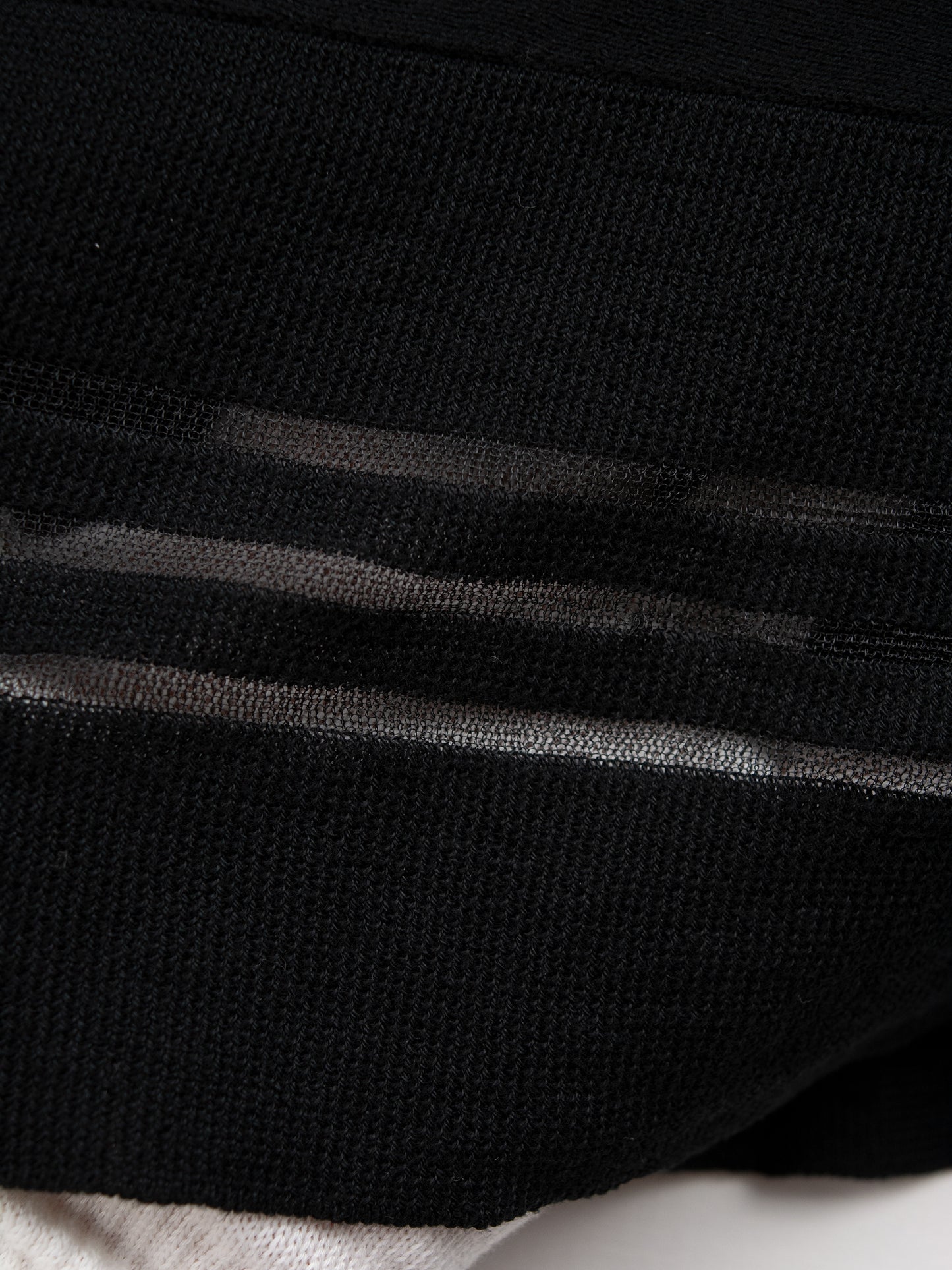 Y-3 - S/S 2016 - asymmetric midi dress with see-through stripes - size L