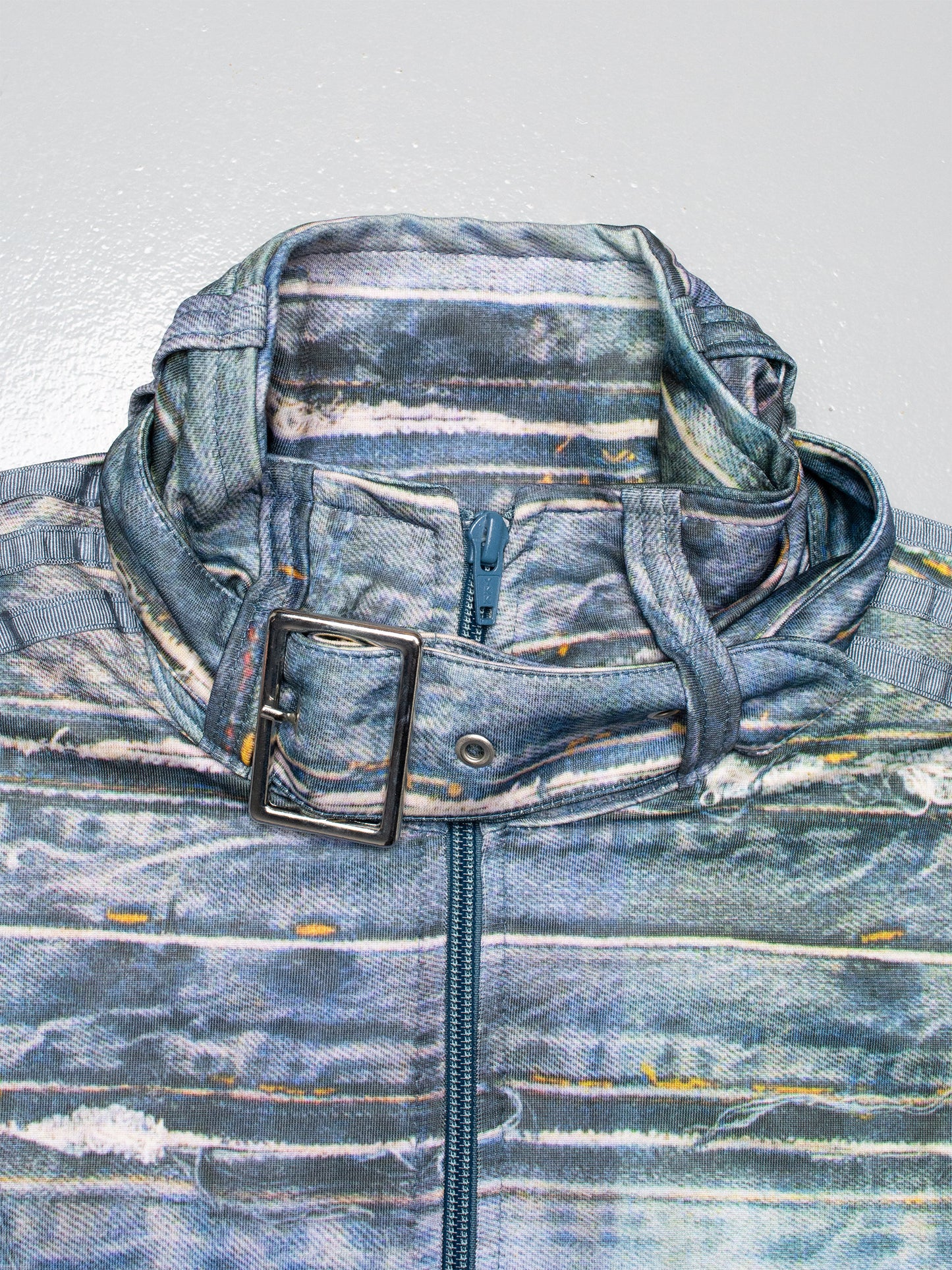 adidas Originals by Jeremy Scott - A/W 2014 - Denim Print Track Top - size L