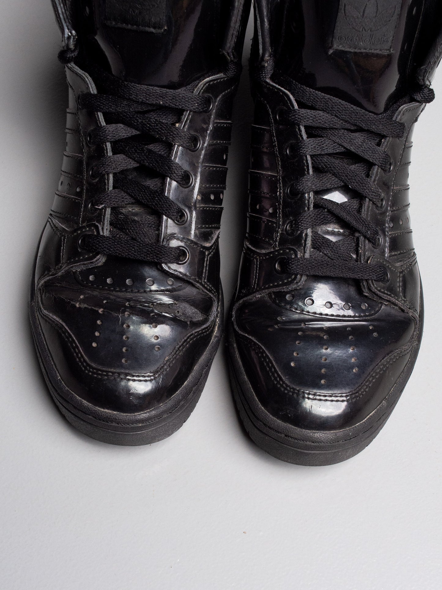 adidas Originals by Jeremy Scott S/S 2013 JS Wings 2.0 "Patent Black" - size 39 1/3