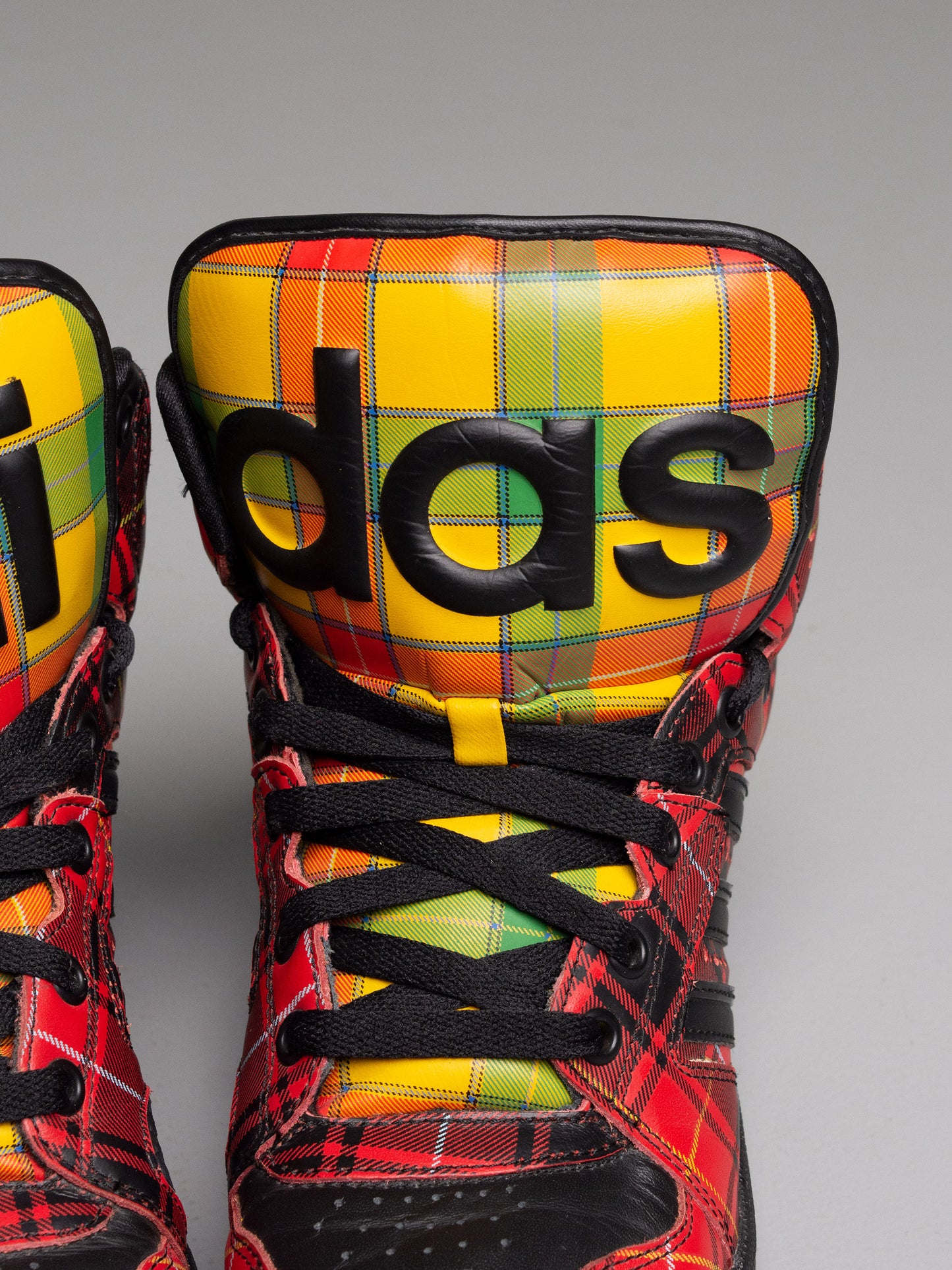 adidas Originals by Jeremy Scott S/S 2013 JS Instinct Hi "Plaid" - size 39 1/3