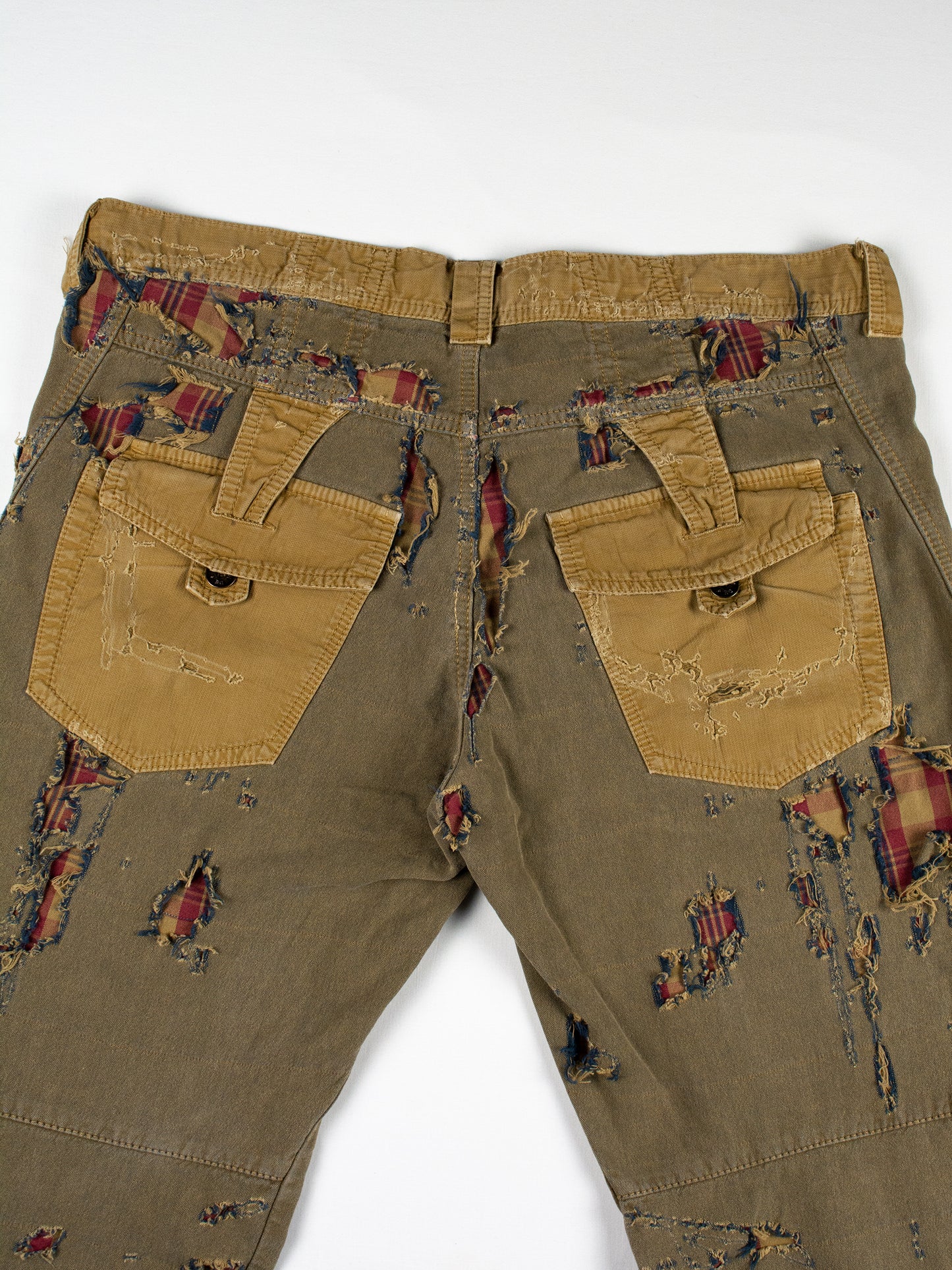 Le Jean De Marithé + François Girbaud - "zombie" destroyed cargo pants - size 48