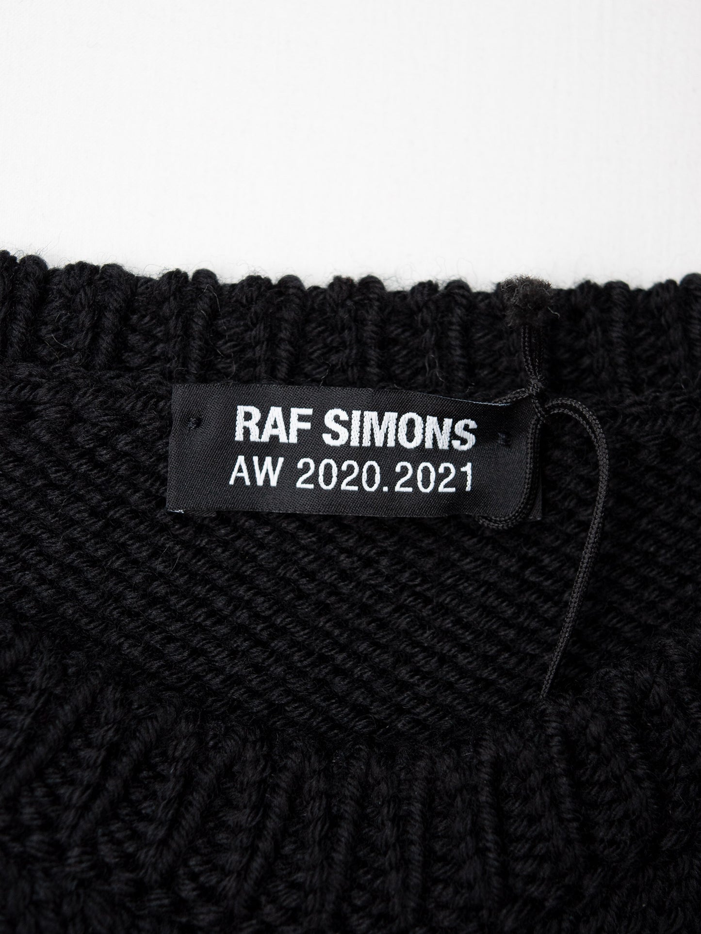Raf Simons - A/W 2020 - "I Love RS" cropped sweater - size S