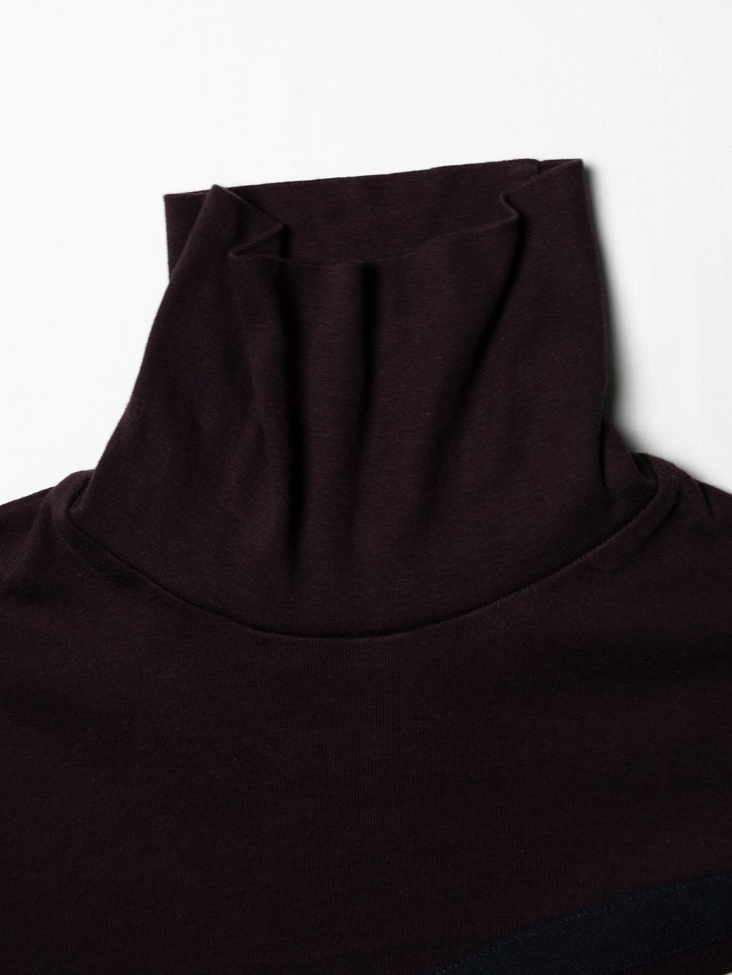 Y-3 - A/W 2003 - women's roll neck long-sleeve t-shirt (burgundy) - size S
