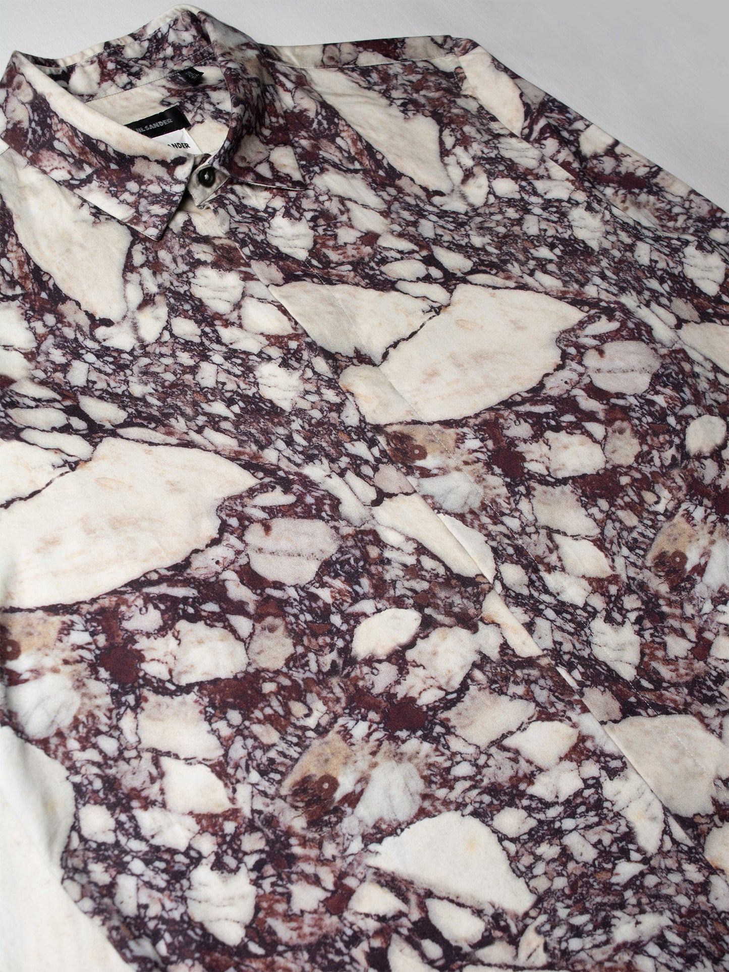 Jil Sander by Raf Simons - A/W 2008 - marble shirt - size 39