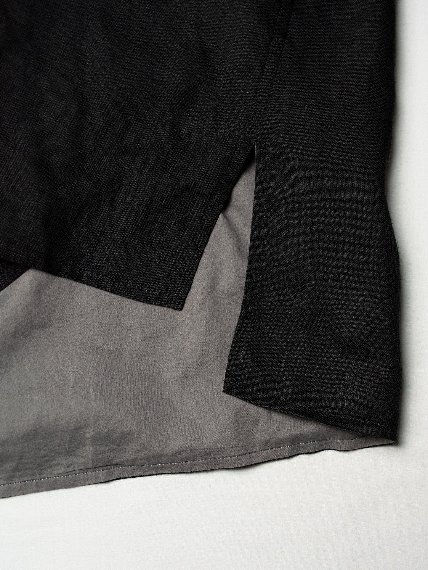 Yohji Yamamoto Pour Homme - ramie double layer shirt - size 3