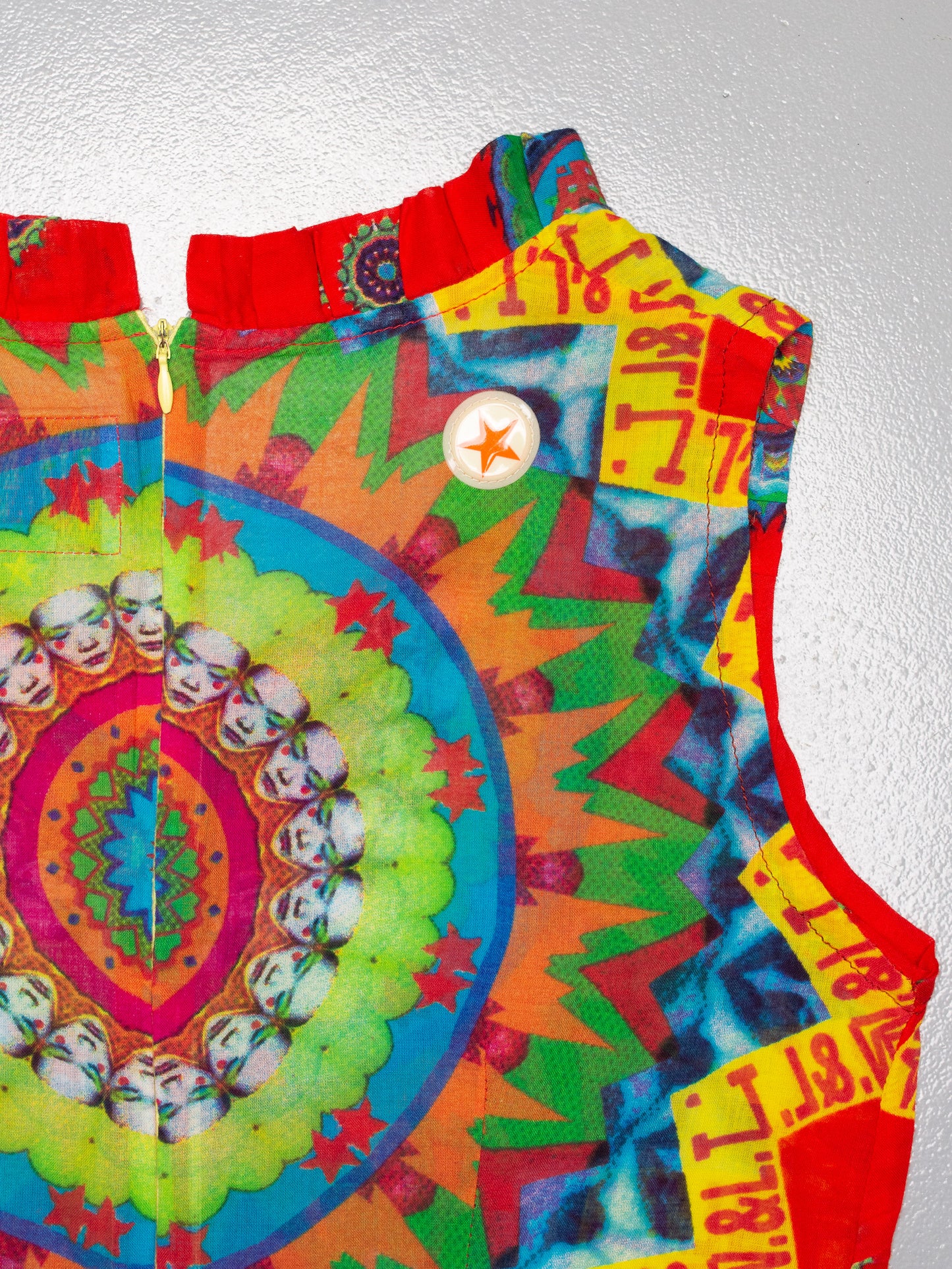 Wild & Lethal Trash - S/S 1997 - psychedelic mini dress - size M