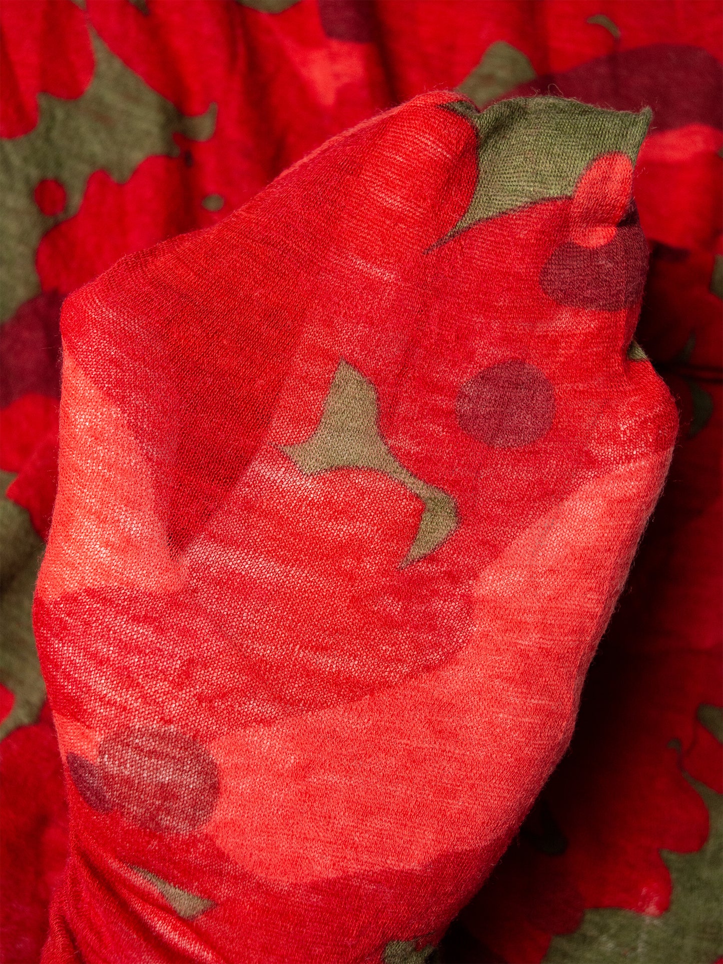 Y's by Yohji Yamamoto - A/W 2004 - red camo print wool long-sleeve