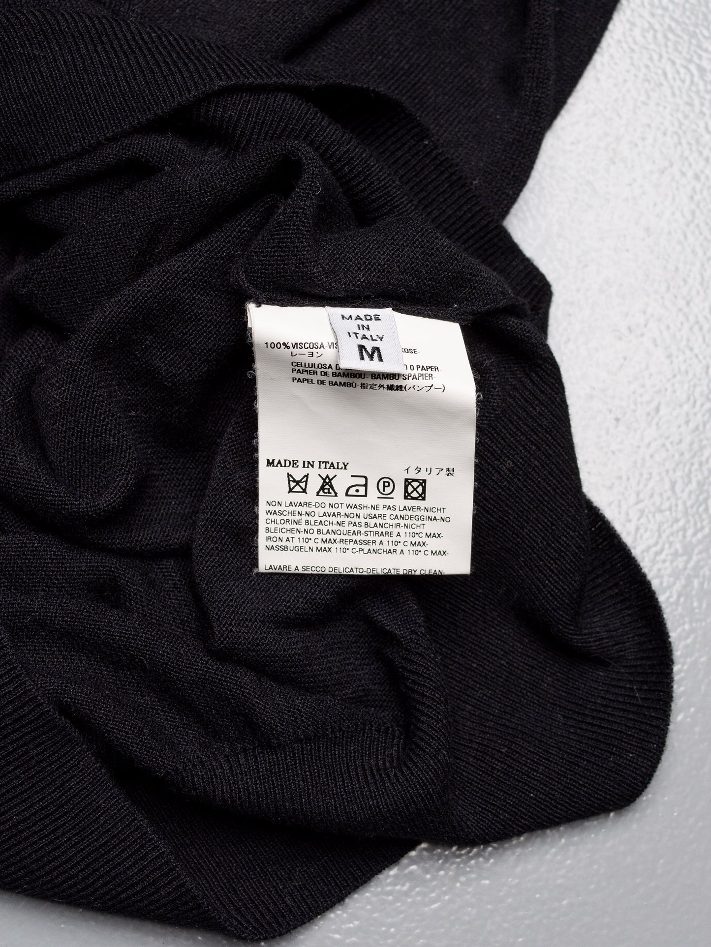 Maison Martin Margiela S/S 2008 blank tag dress with oversized drawstring - size M