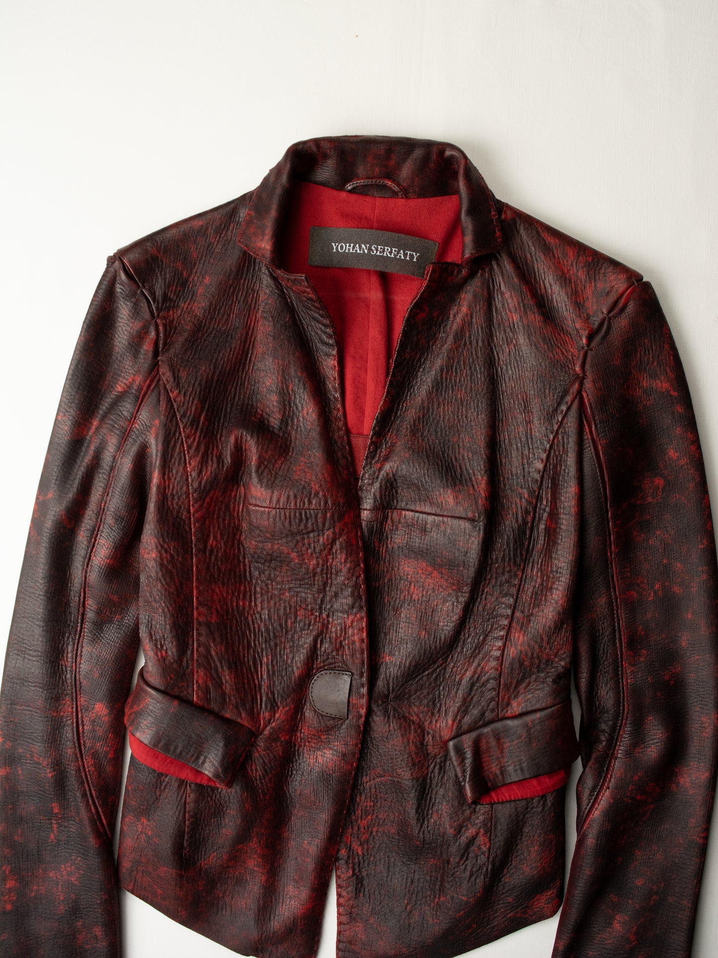 Yohan Serfaty - A/W 2009 - laser cut deer leather jacket - size 34