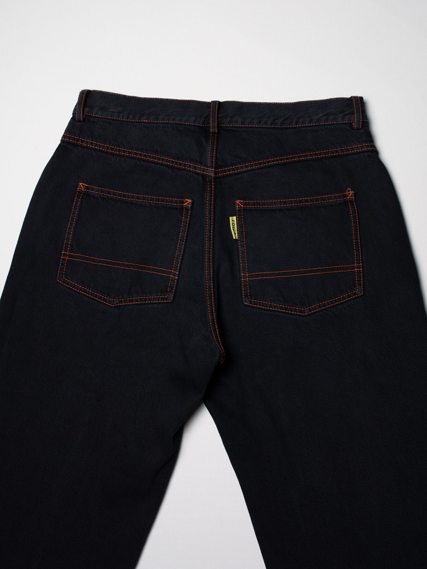 Gosha Rubchinskiy - A/W 2016 - contrast stitch straight leg jeans (black) - size S