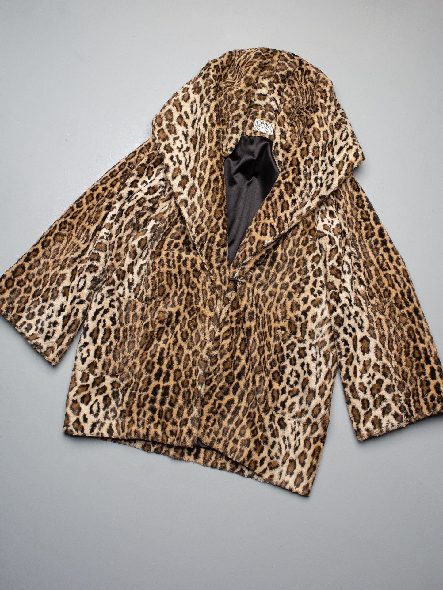 OMO Norma Kamali - (vintage) - leopard faux fur coat