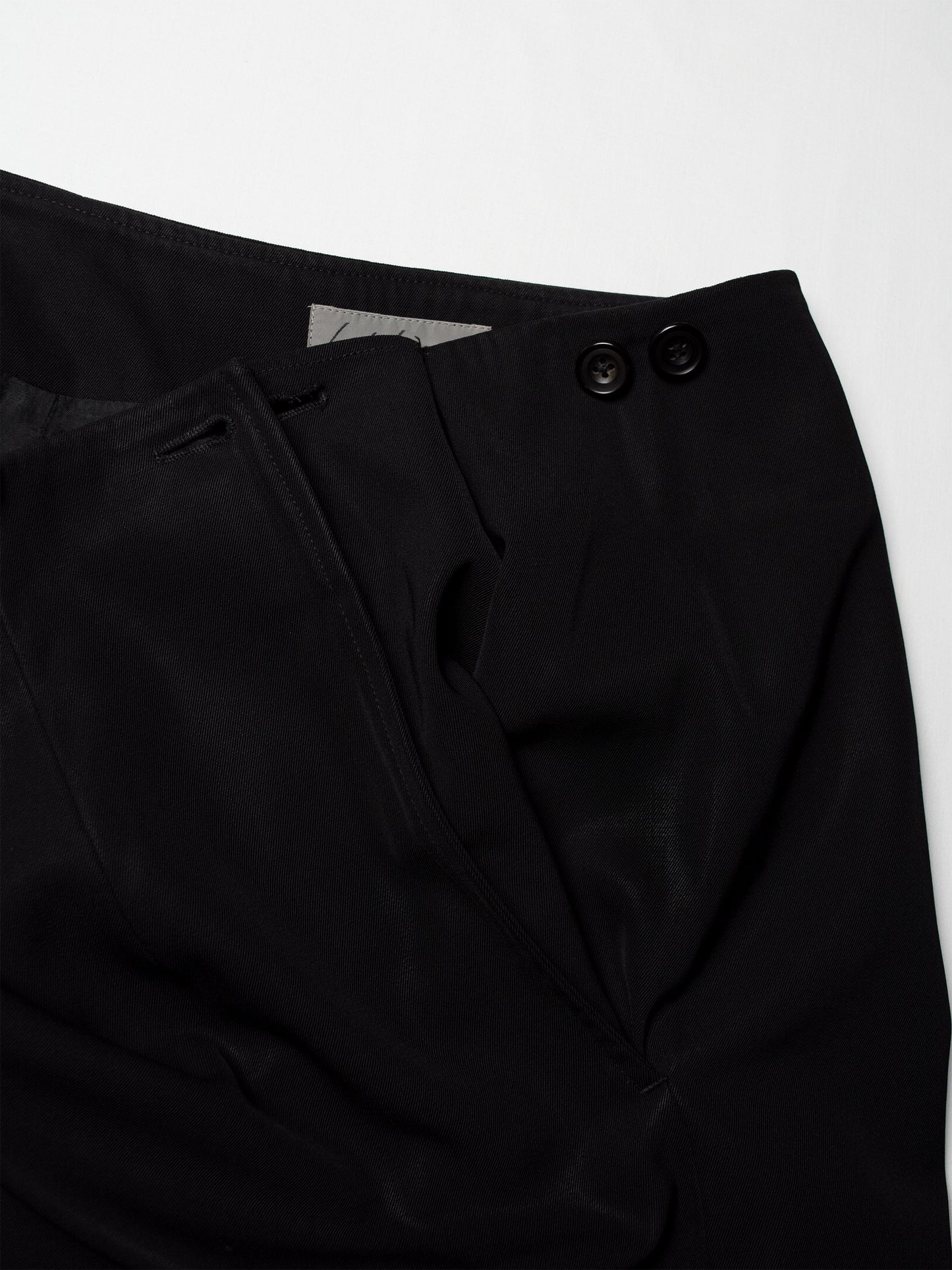 Yohji Yamamoto - (late 80's / early 90's) - wool skirt with side buttons - size M