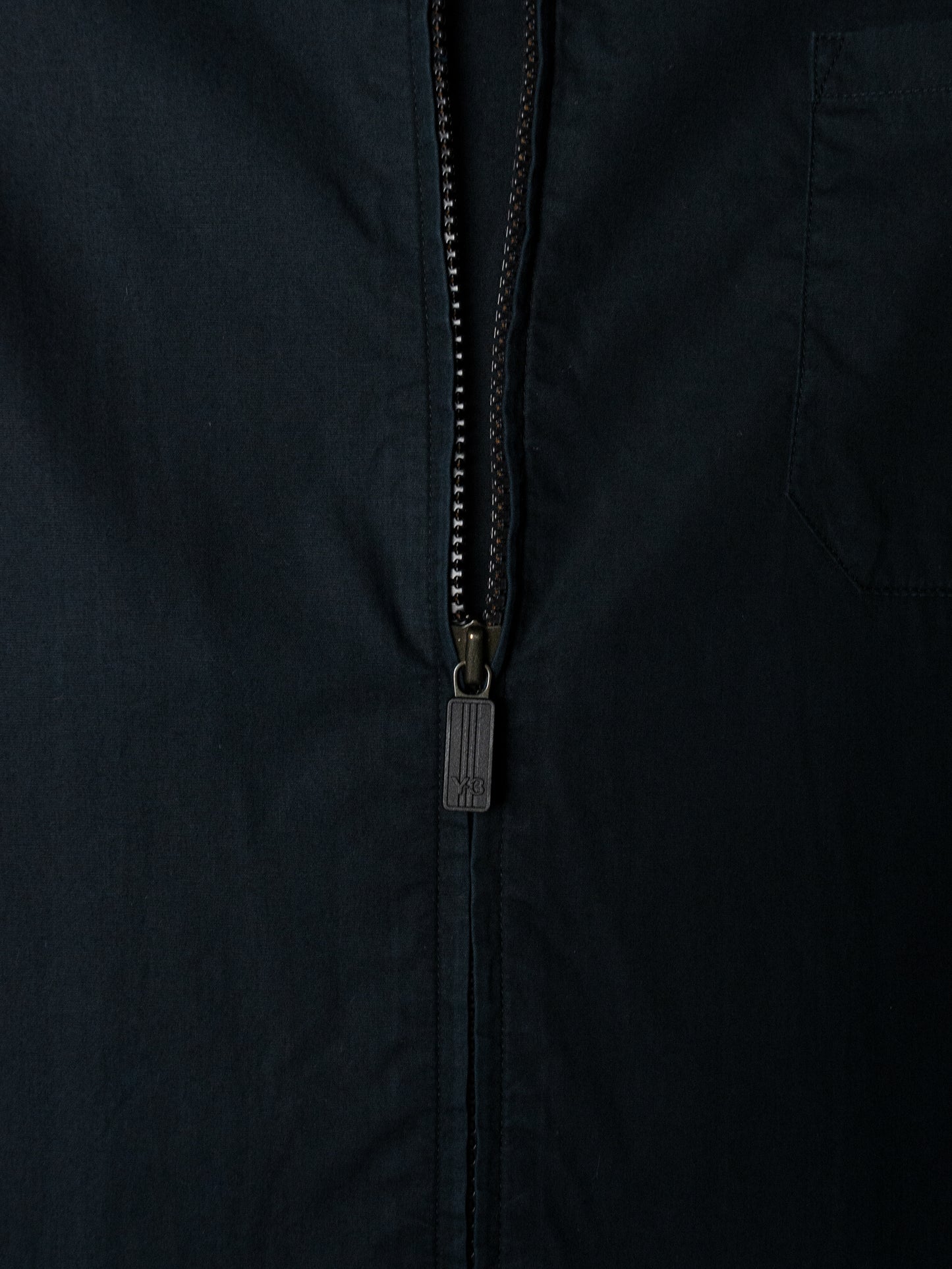 Y-3 - A/W 2006 - zip-up shirt with hidden side pockets (navy) - men's size M