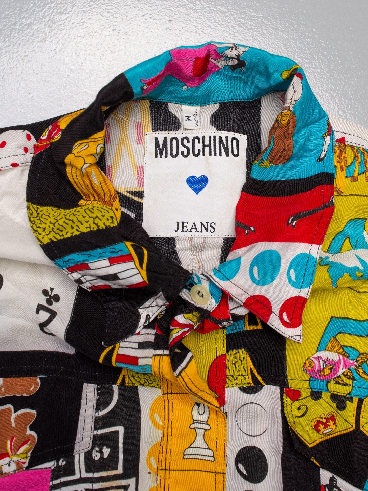 vintage Moschino Jeans print oversized shirt - women's size M