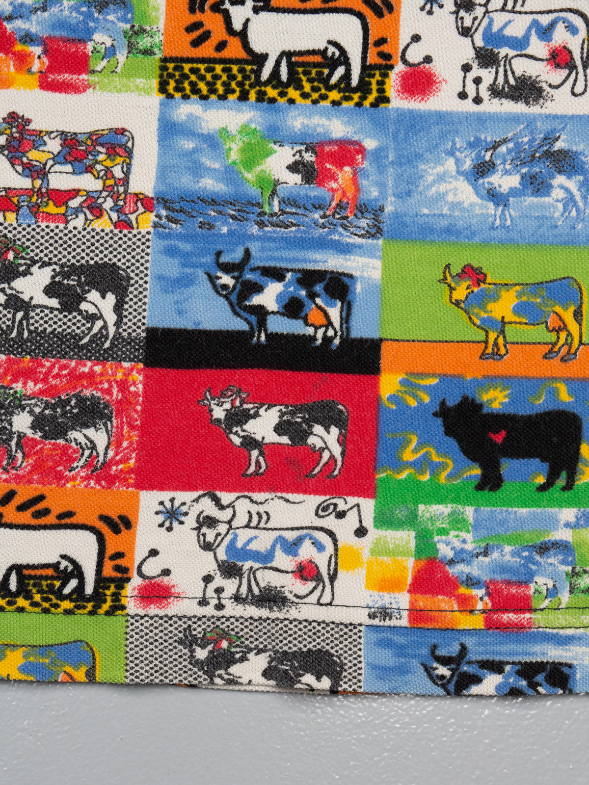 Moschino Jeans - 1990's - men's cows print t-shirt