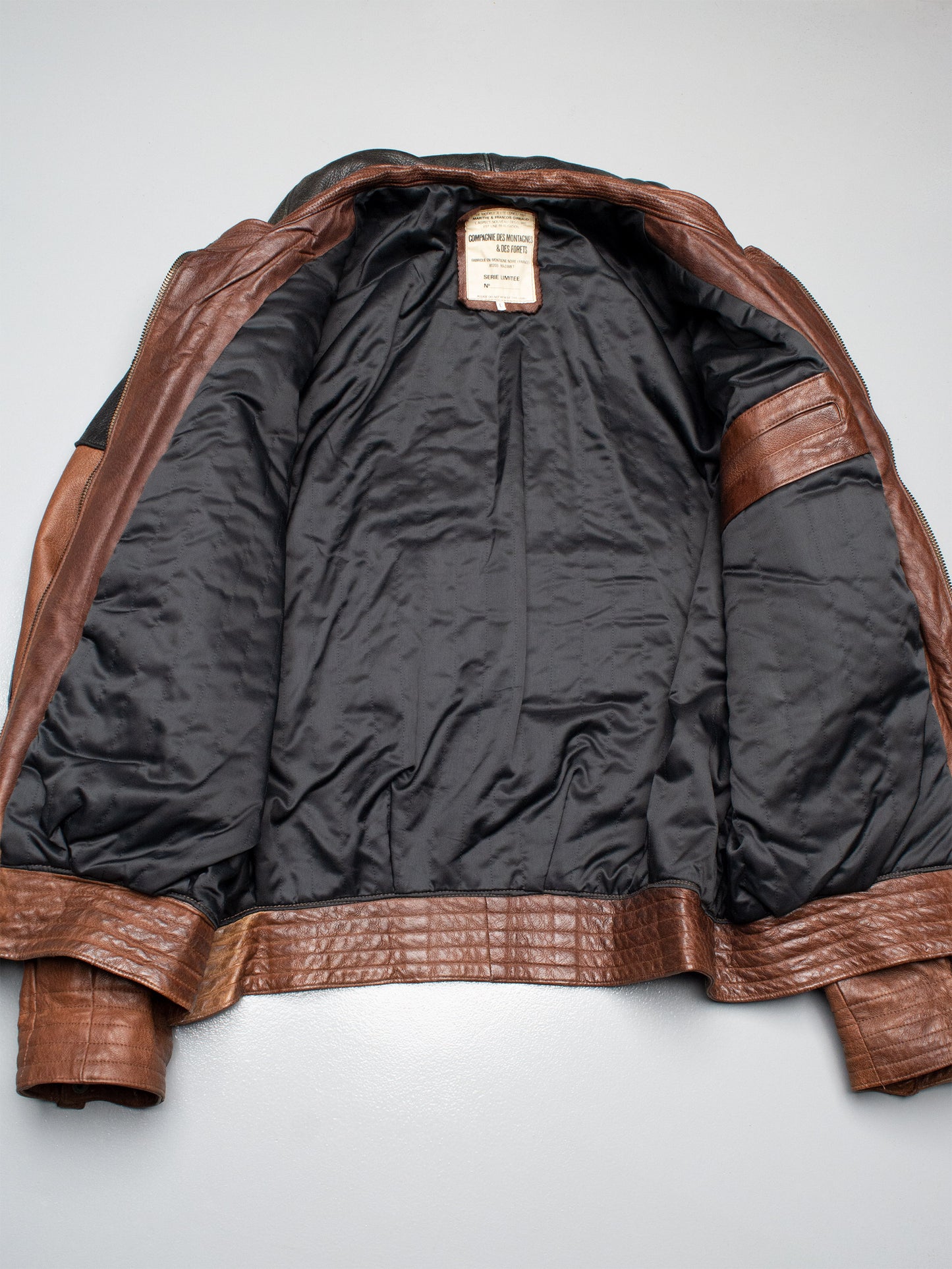 Marithé & François Girbaud - 1980s - life preserver leather jacket - size L