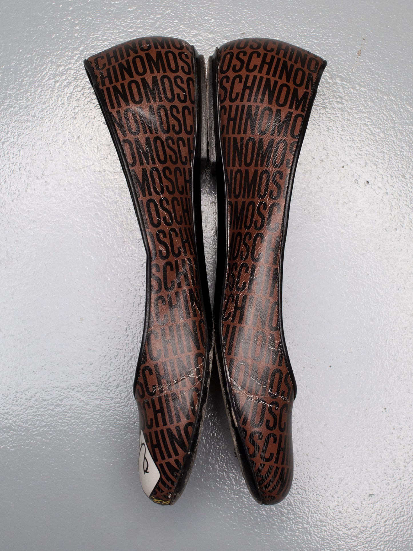 Moschino X Looney Tunes A/W 2015 leather flats - size 40