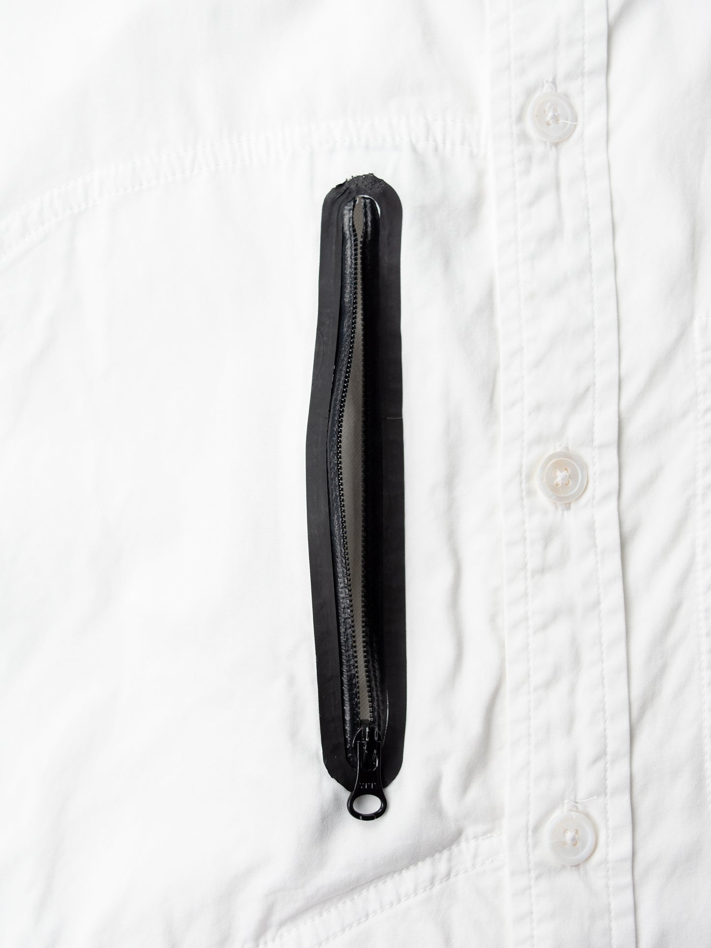 Y-3 - A/W 2011 - shirt with rib collar (white) - size L