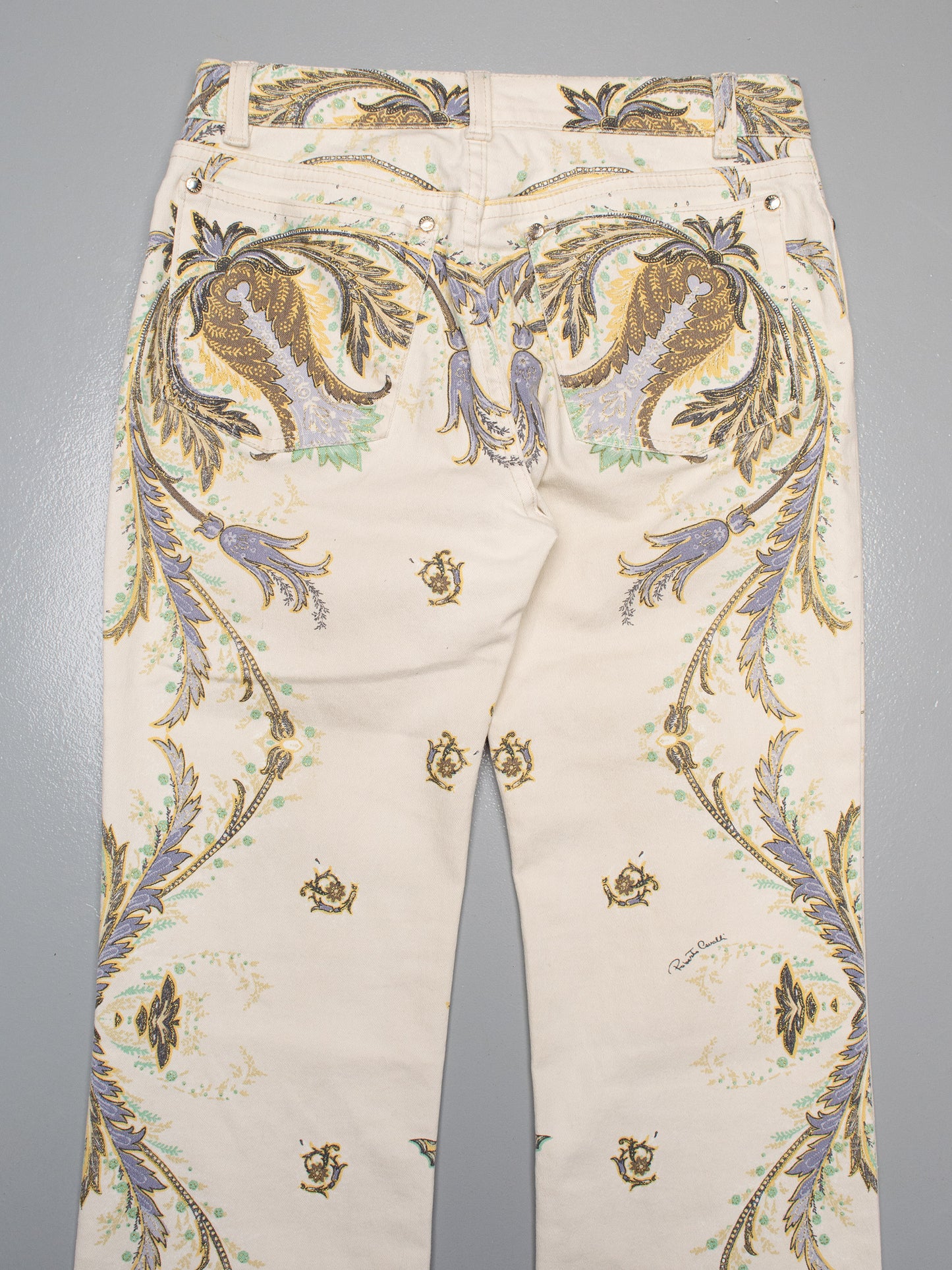2000s Roberto Cavalli printed pants - women's size 42