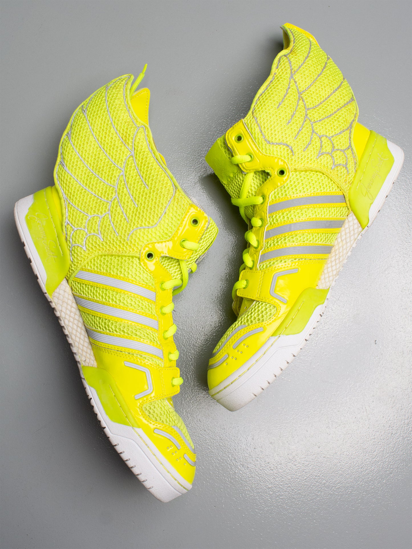 adidas Originals by Jeremy Scott S/S 2014 JS Mesh Wings 2.0 (yellow) - size 49 1/3