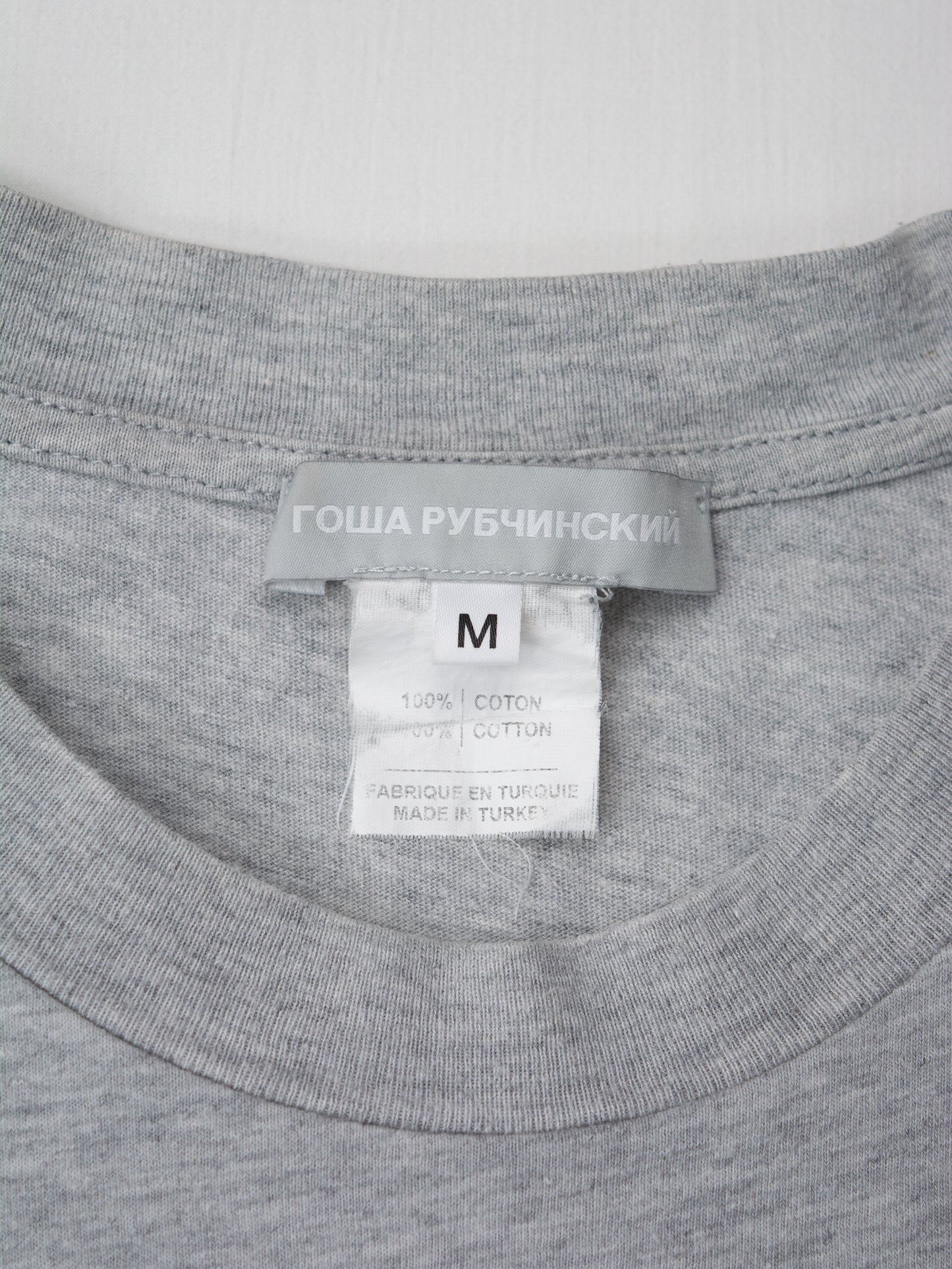 Gosha Rubchinskiy - A/W 2012 - "Viking" long-sleeve t-shirt (grey) - size M