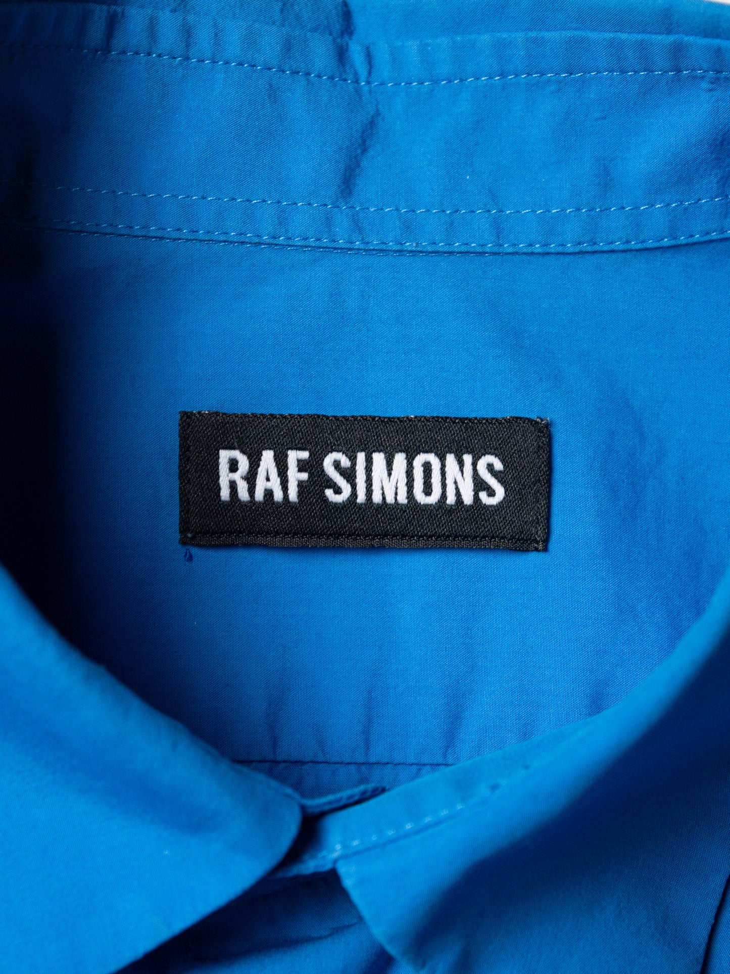 Raf Simons - S/S 2014 - R embroidered shirt (blue) - size 46