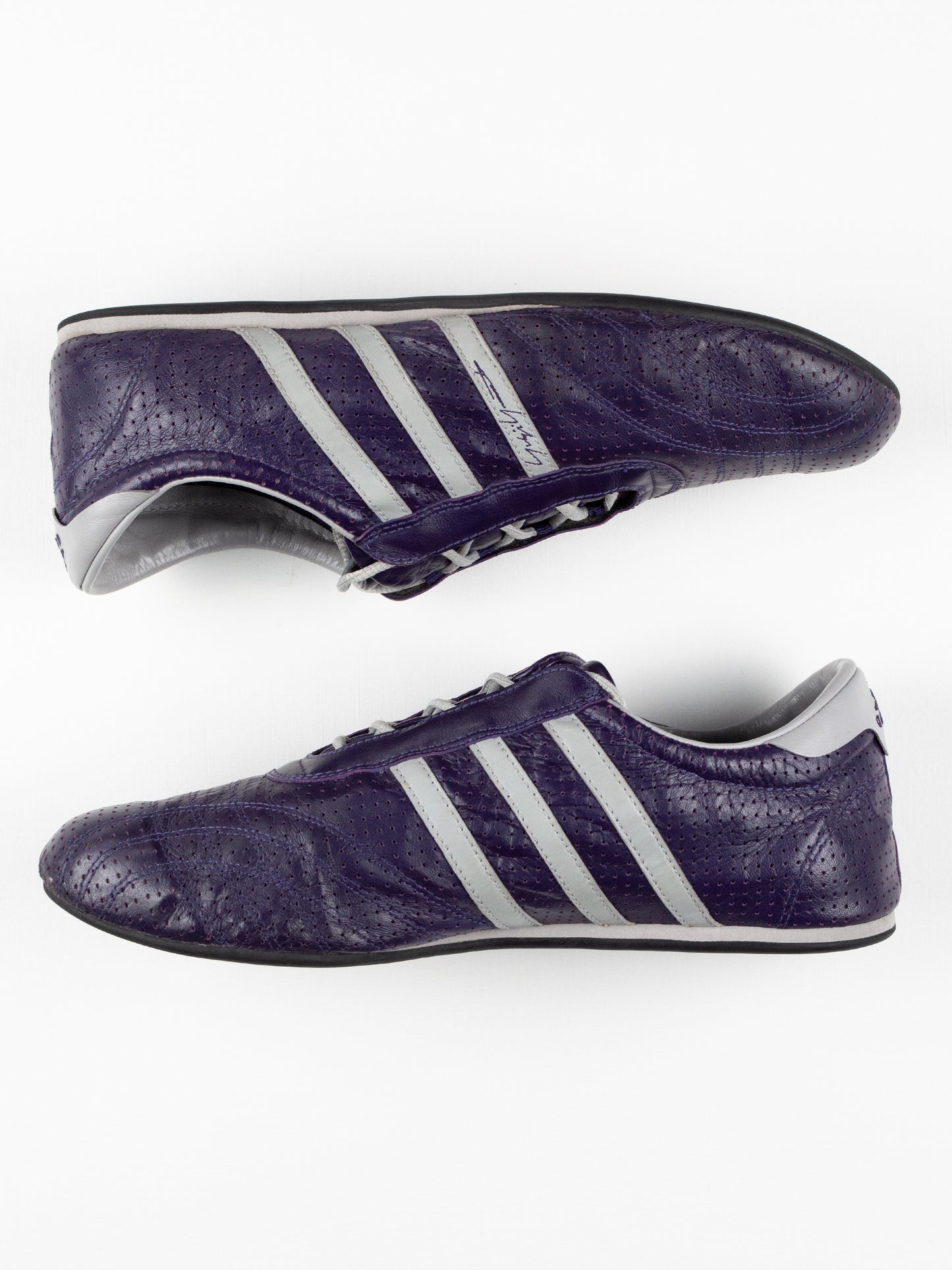 Adidas X Yohji Yamamoto - S/S 2002 - Prajna Lo (Eggplant/Aluminium) - size 44 2/3
