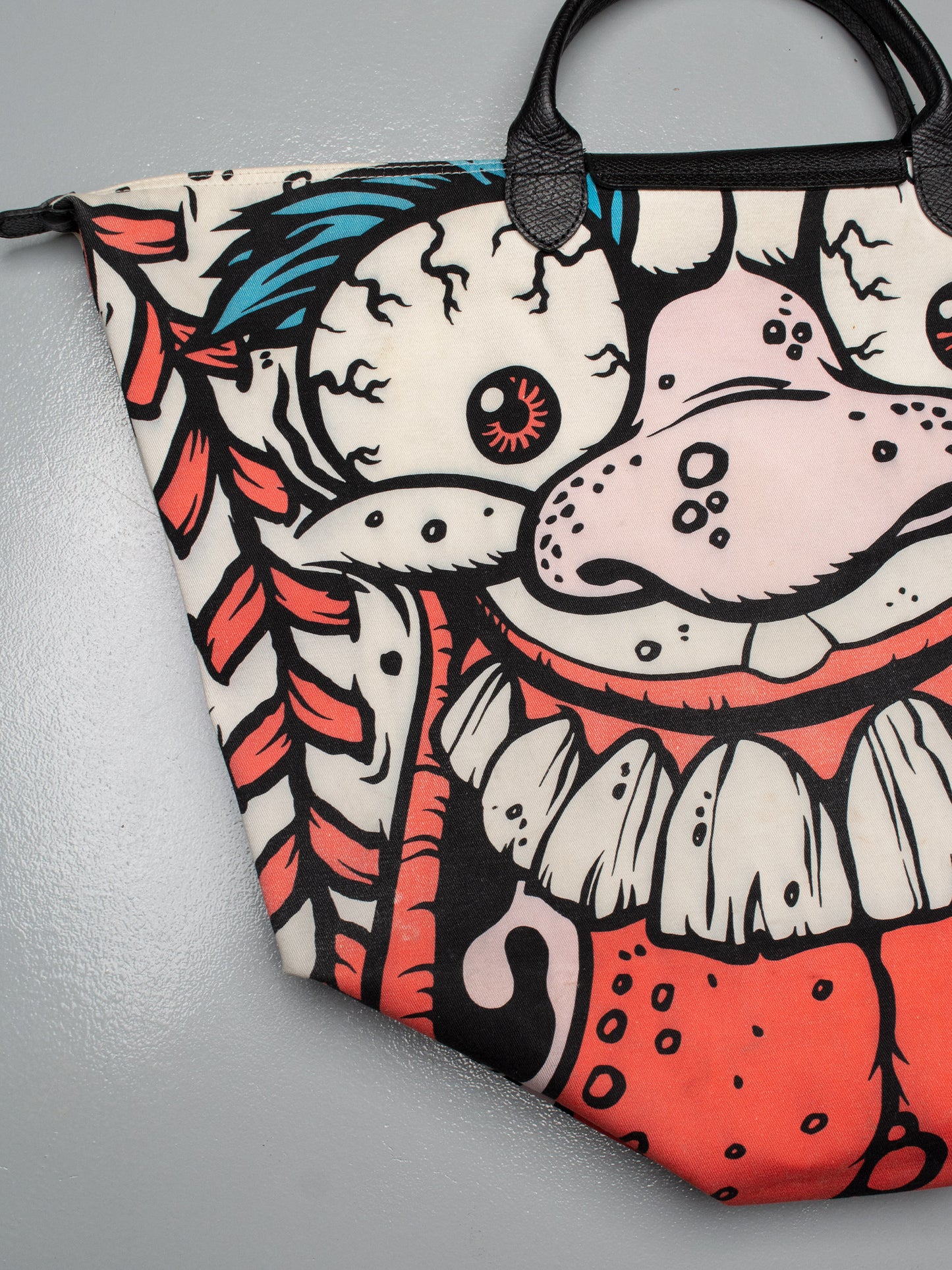 Longchamp X Jeremy Scott X Madballs A/W 2014 Le Pliage bag
