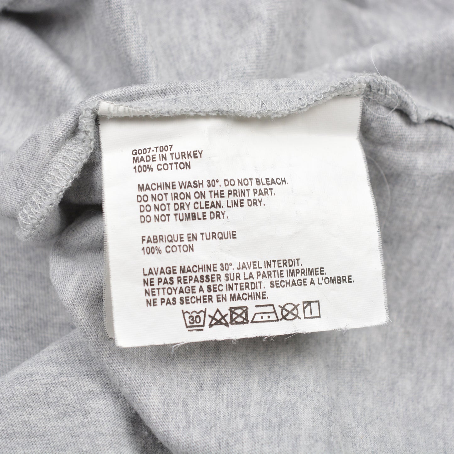 Gosha Rubchinskiy - A/W 2015 - flag t-shirt (grey) - size M