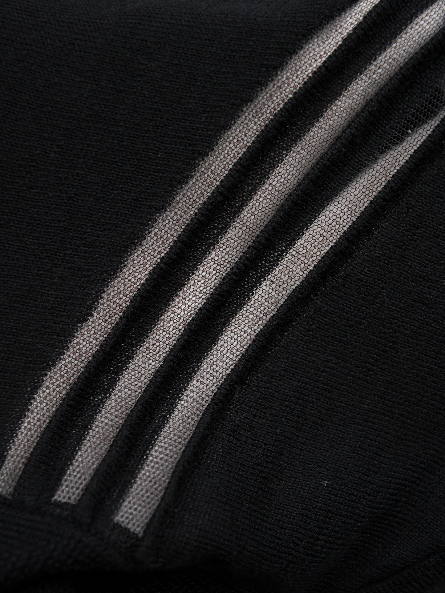 Y-3 - S/S 2016 - asymmetric midi dress with see-through stripes - size L