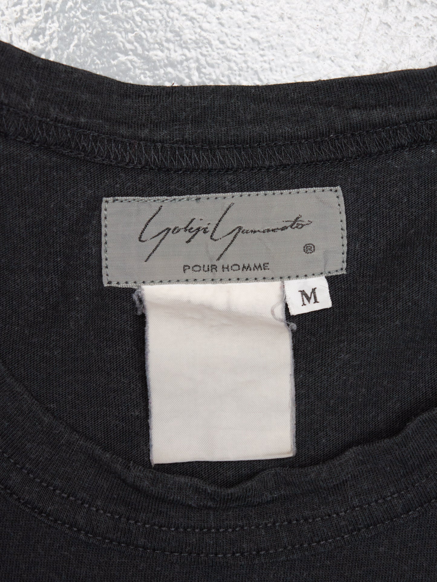 Yohji Yamamoto Pour Homme - (late 80's / early 90's) - oversized logo t-shirt - size M