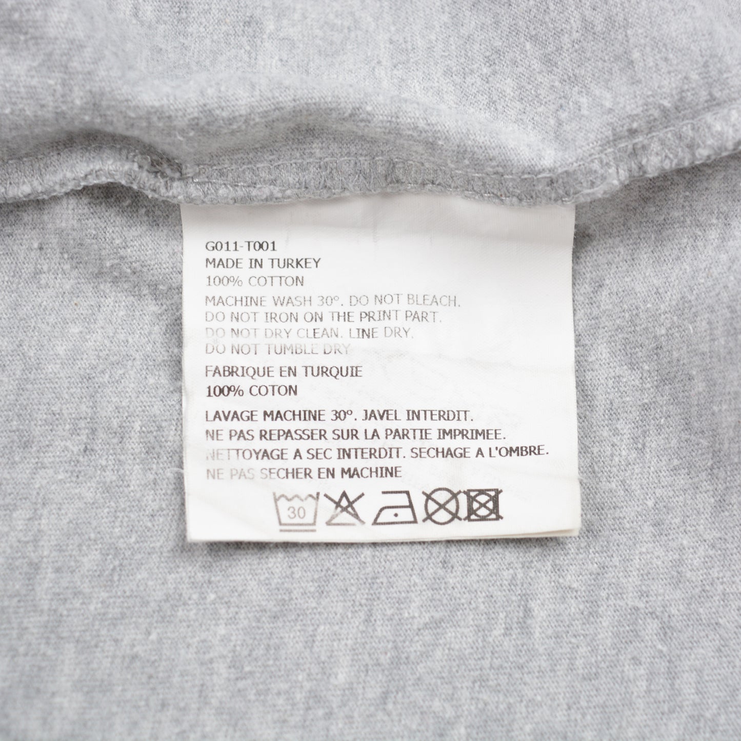 Gosha Rubchinskiy - A/W 2017 - logo t-shirt (grey) - size S