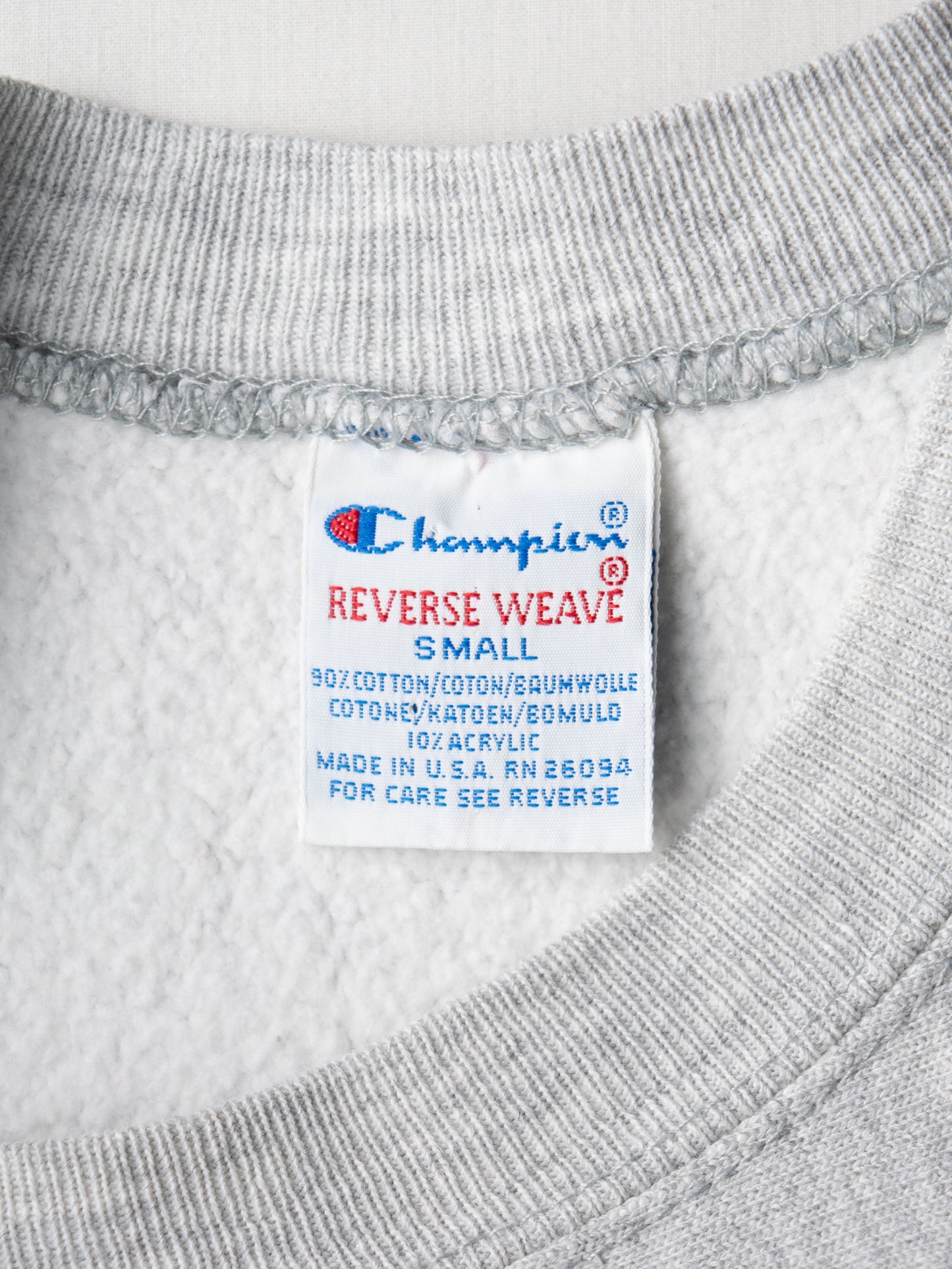 Champion - 1990's - Reverse Weave crewneck (grey) - size S
