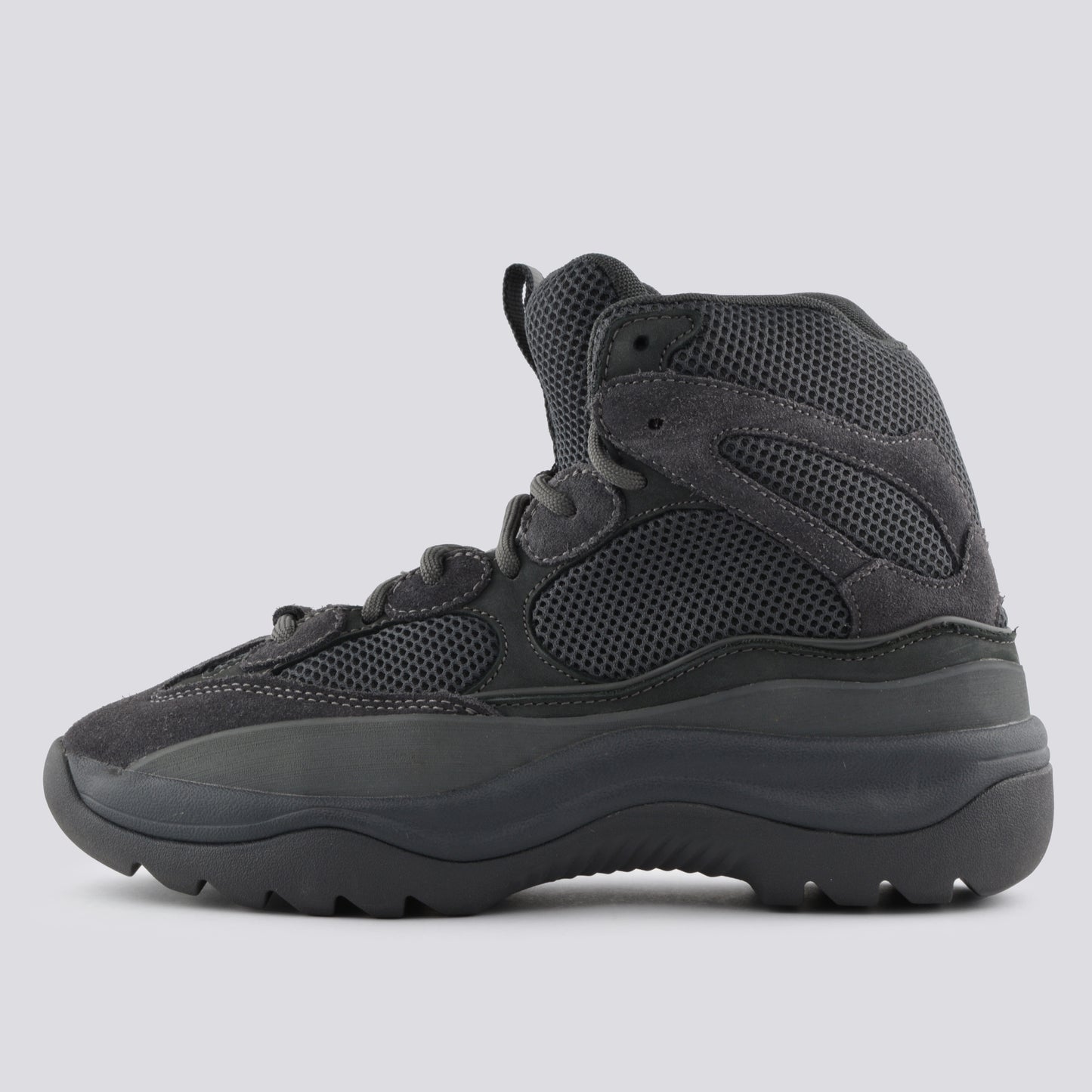 YEEZY Season 6 (2018) - Thick Suede, Mesh and Nubuck Desert Boot (Graphite) - size 41