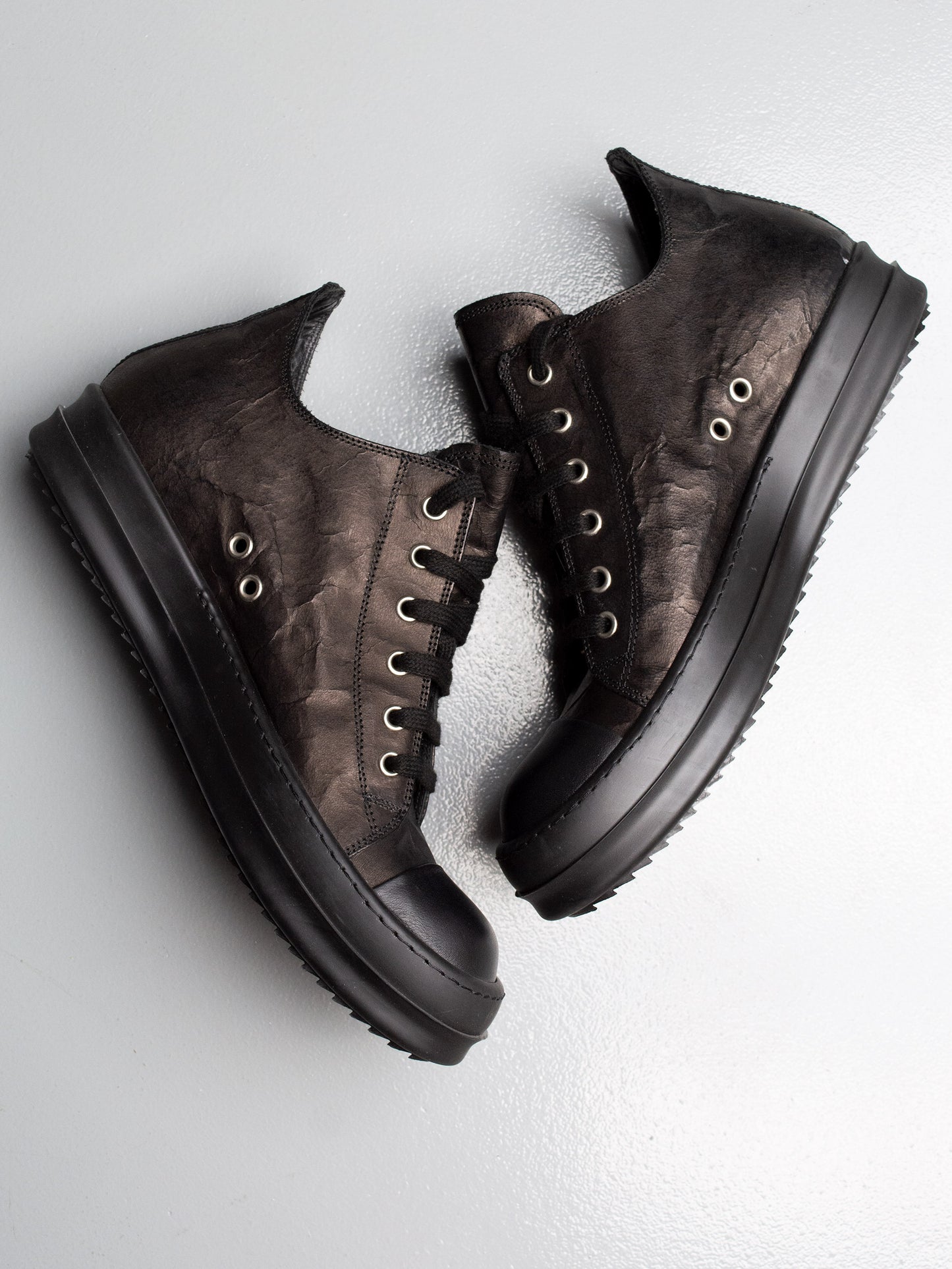 Rick Owens "Ramones" leather sneakers - size 40
