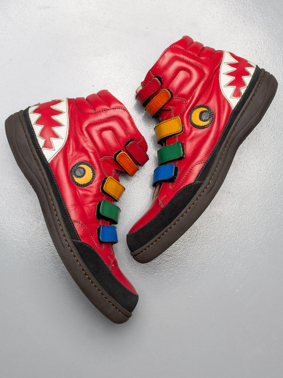 JC/DC by JC de Castelbajac shark sneakers (red)