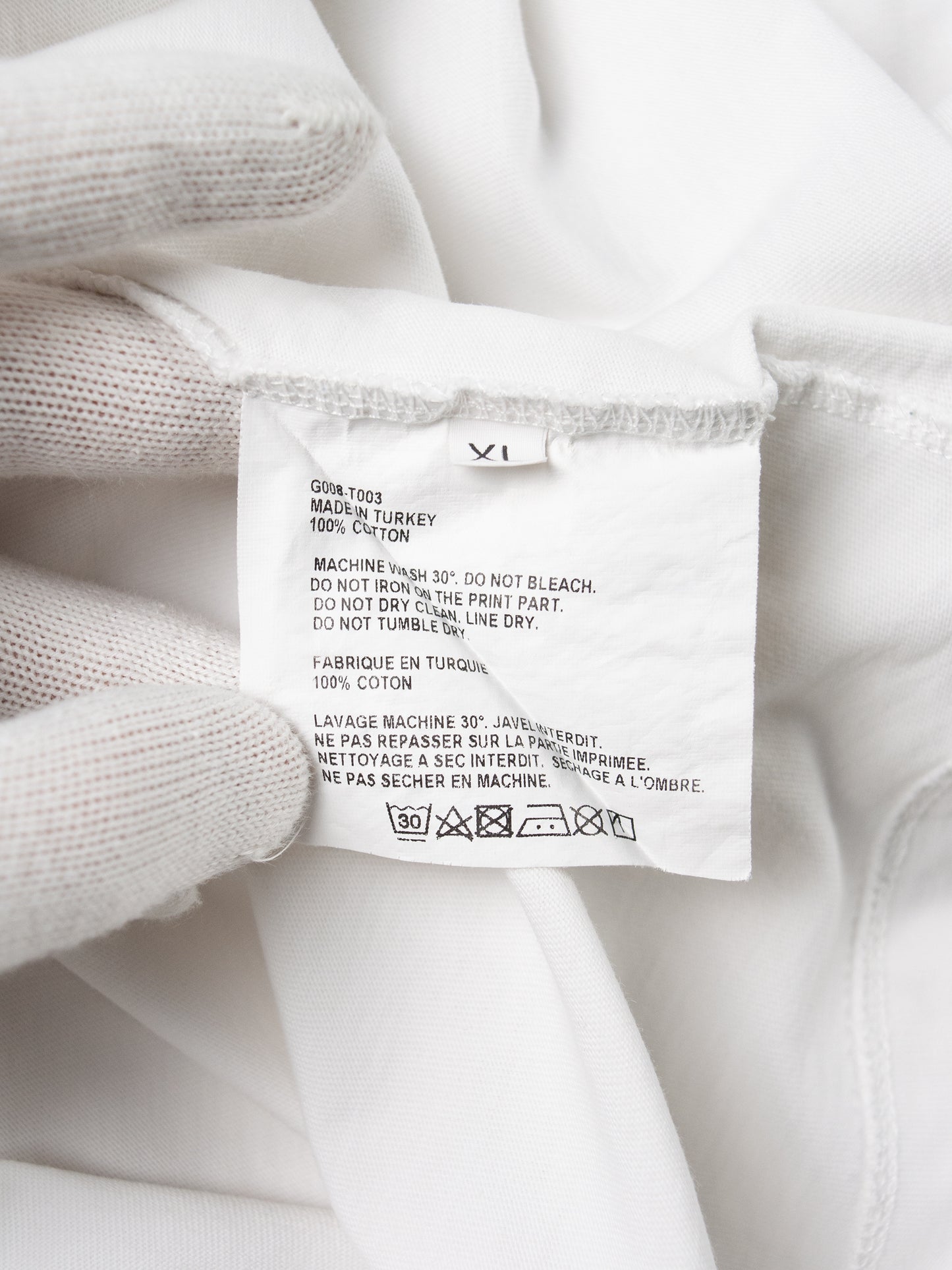 Gosha Rubchinskiy - S/S 2016 - "1984" t-shirt (white) - size XL
