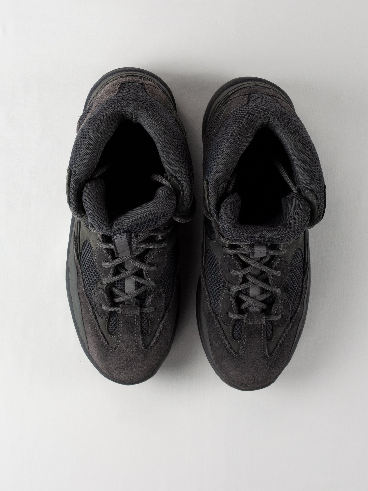 YEEZY Season 6 (2018) - Thick Suede, Mesh and Nubuck Desert Boot (Graphite) - size 45