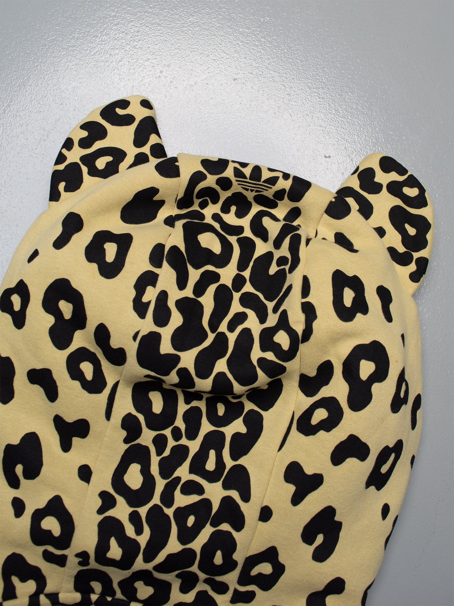 adidas Originals by Jeremy Scott - S/S 2009 - Leopard Fleece Hoodie (yellow) - size M