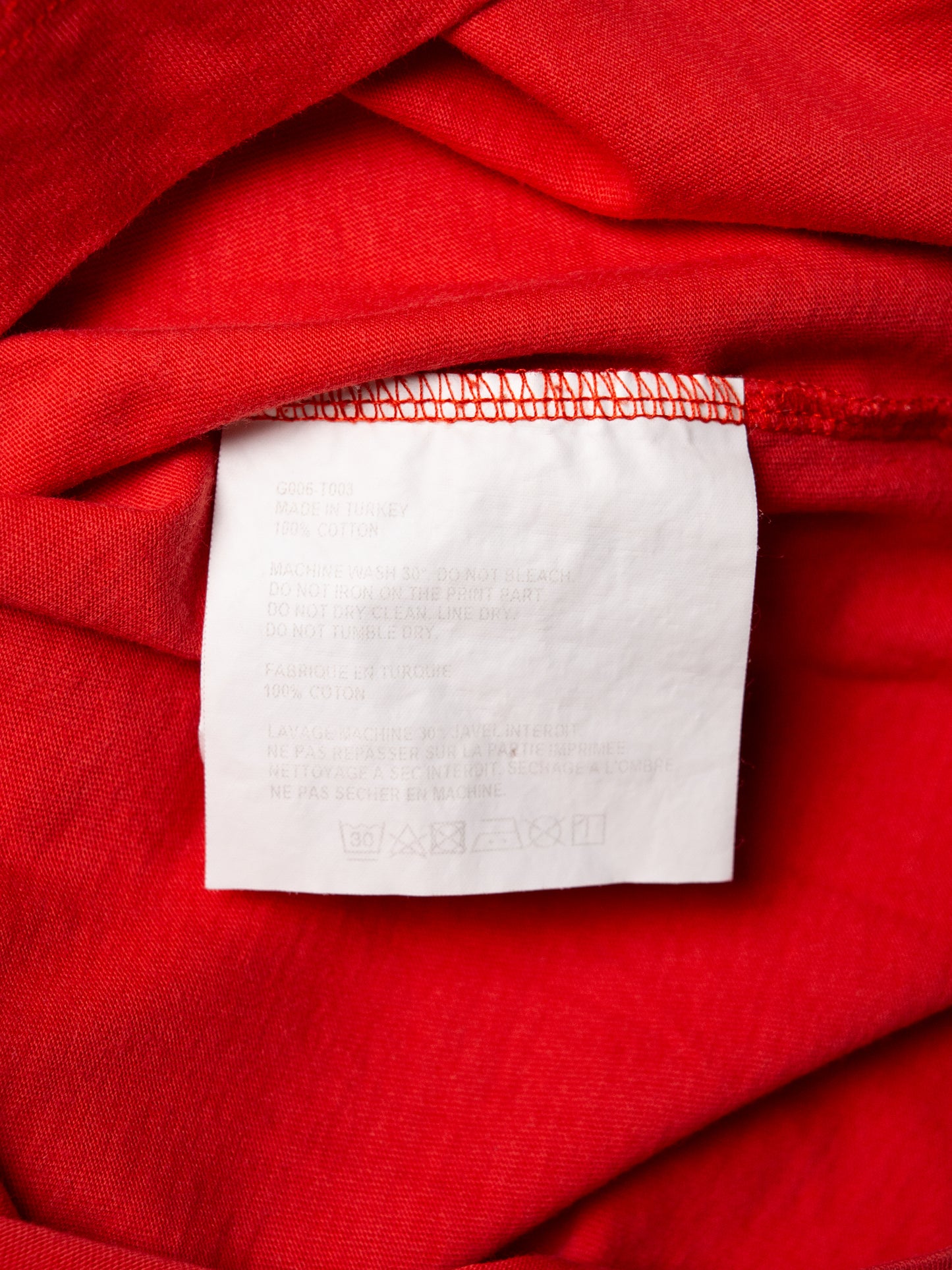 Gosha Rubchinskiy - S/S 2015 - OG logo t-shirt (red) - size M