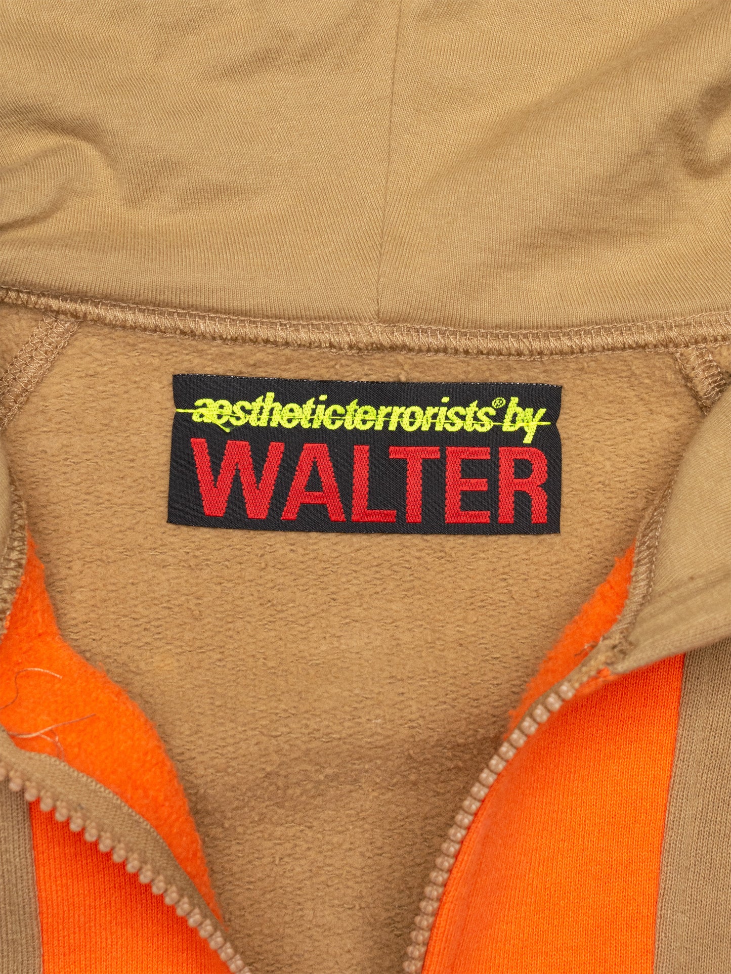 aestheticterrorists by WALTER - 2000s - zip-up hoodie with sleeve applications