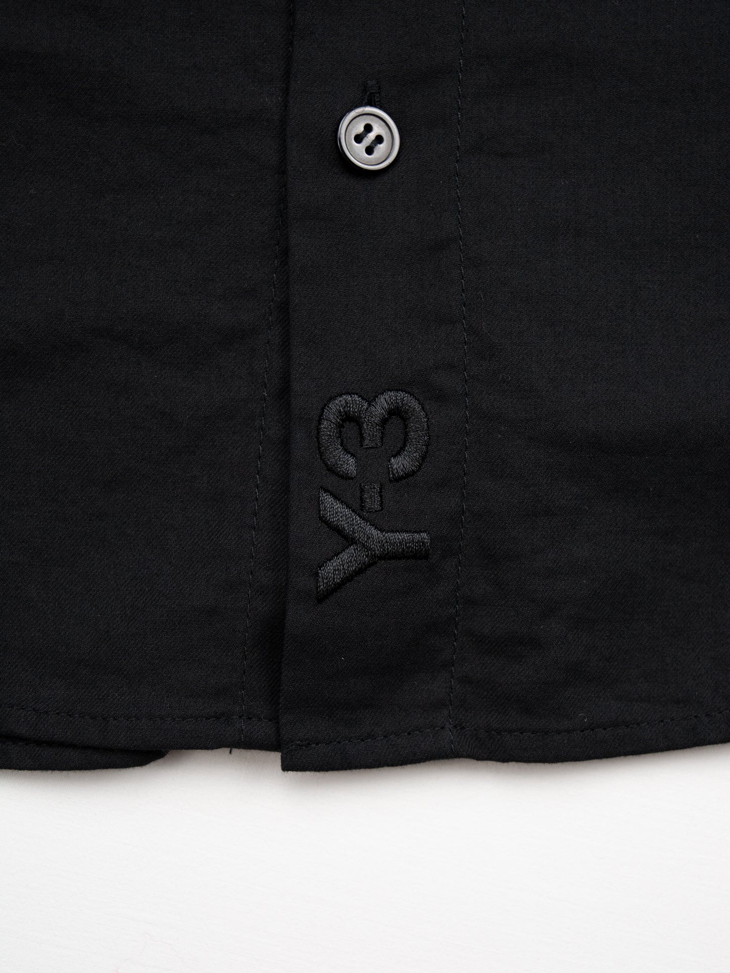 Y-3 - S/S 2009 - button-up midi dress with layered ruffle shoulder detail - size M